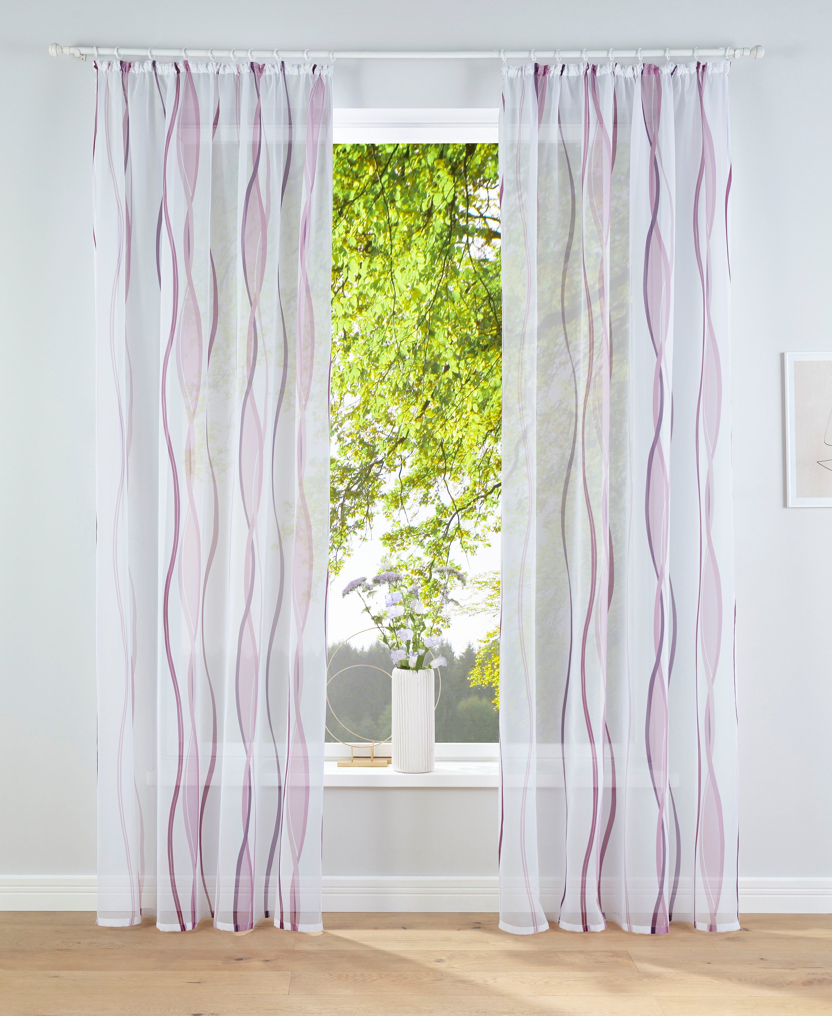 my home Gardine Dimona, Kräuselband (2 günstig online kaufen