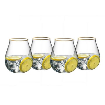 RIEDEL THE WINE GLASS COMPANY Glas Gin Set Limitierte Edition mit Goldrand, Kristallglas