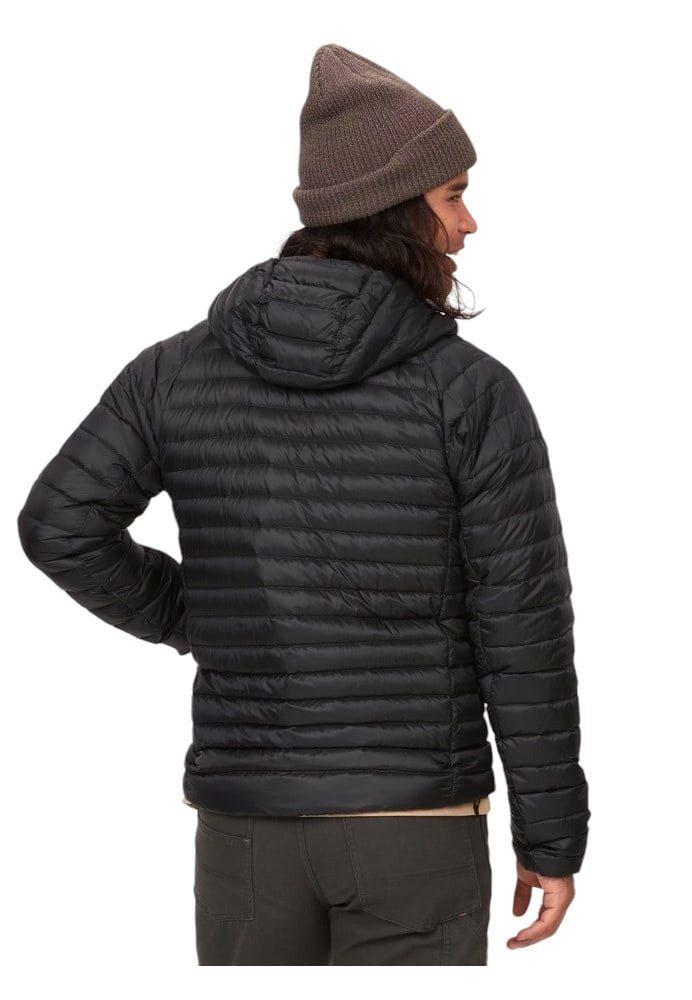 Marmot Funktionsjacke Daunenjacke Hype Down Hoody (winddicht) schwarz Herren