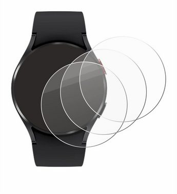 Savvies Panzerglas für Samsung Galaxy Watch 4 (40mm), Displayschutzglas, 3 Stück, Schutzglas Echtglas 9H Härte klar Anti-Fingerprint