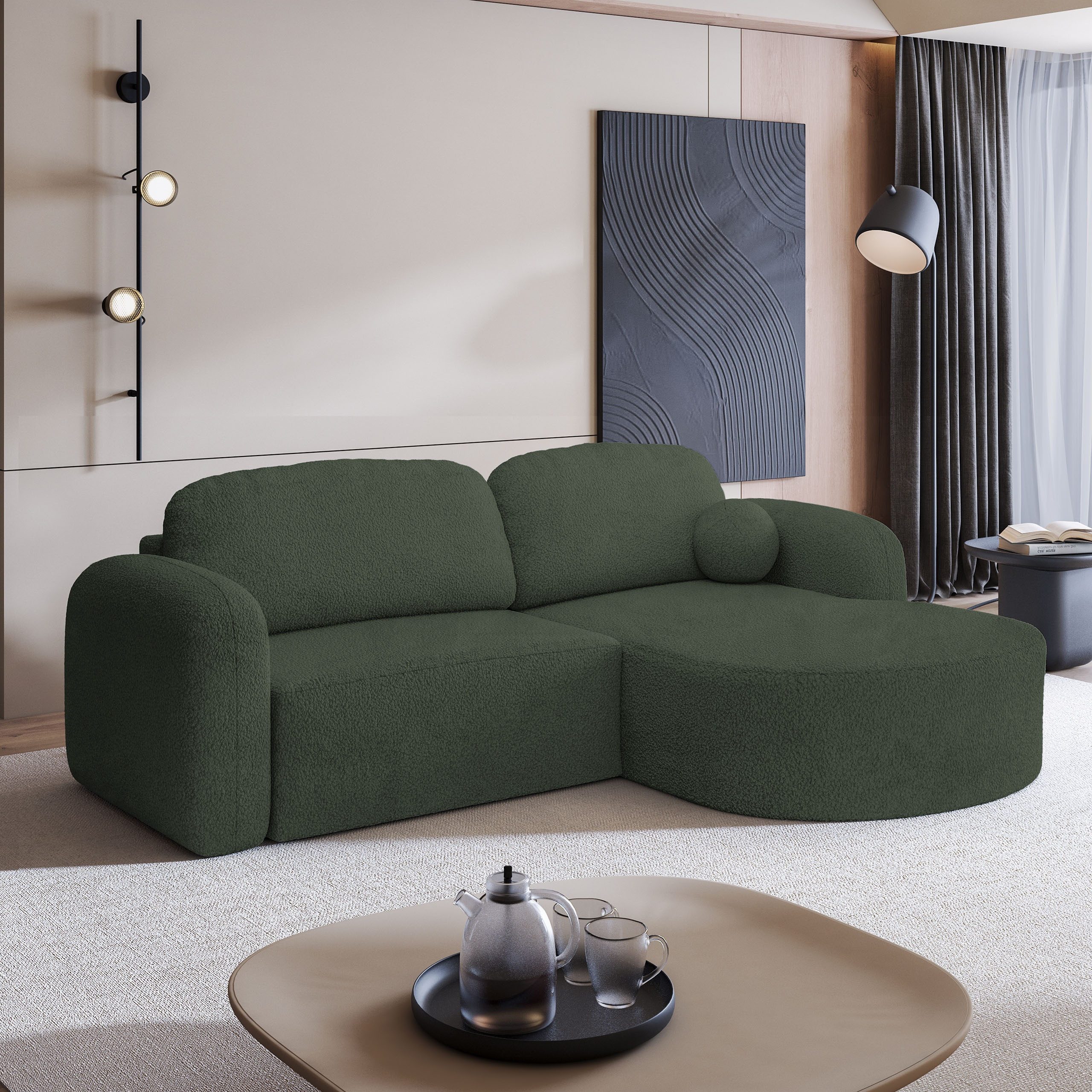 Masseno Ecksofa AMILIA mit Schlaffunktion L-Form, günstig online kaufen