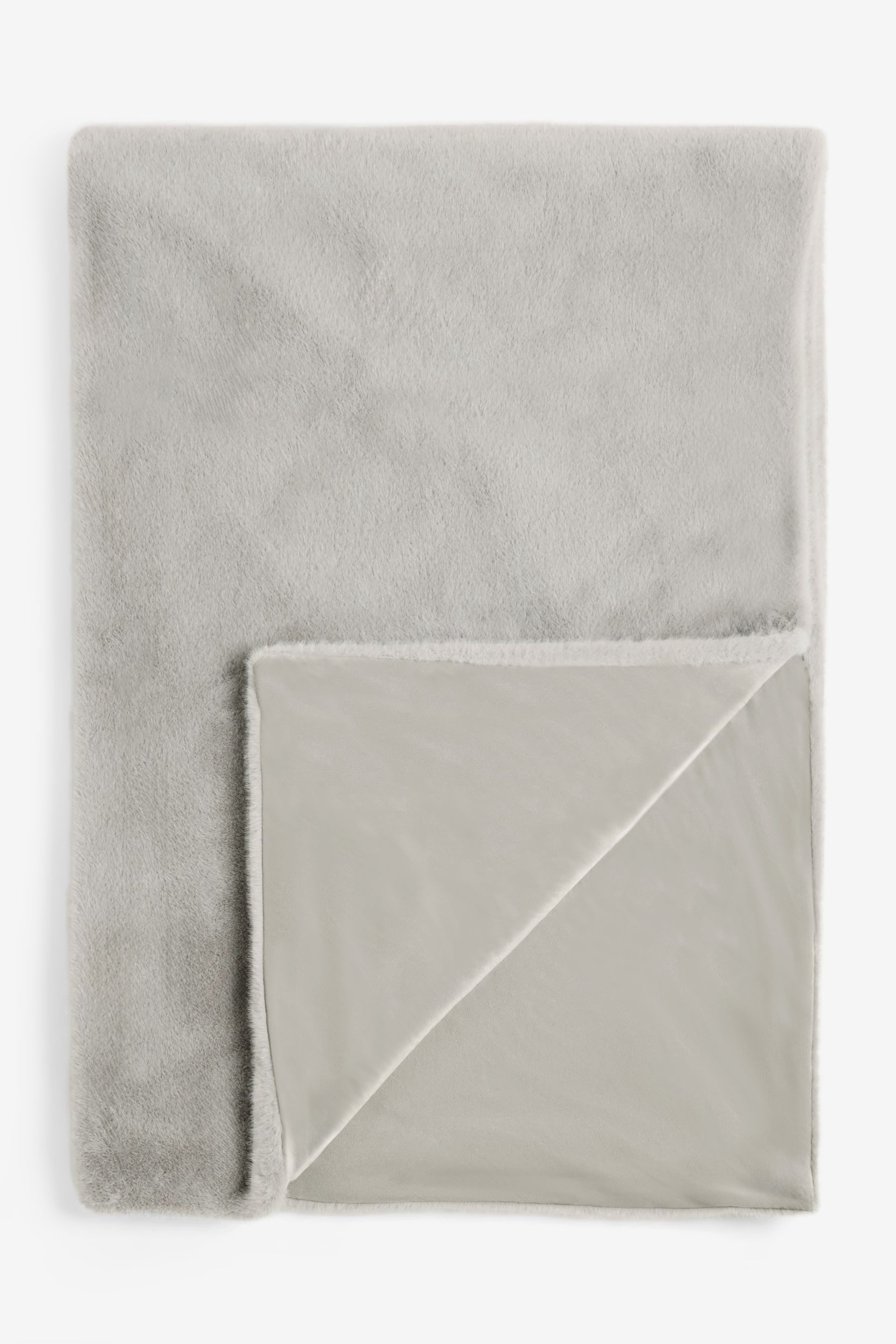 Wohndecke Edler flauschiger Überwurf aus Kunstfell, Next