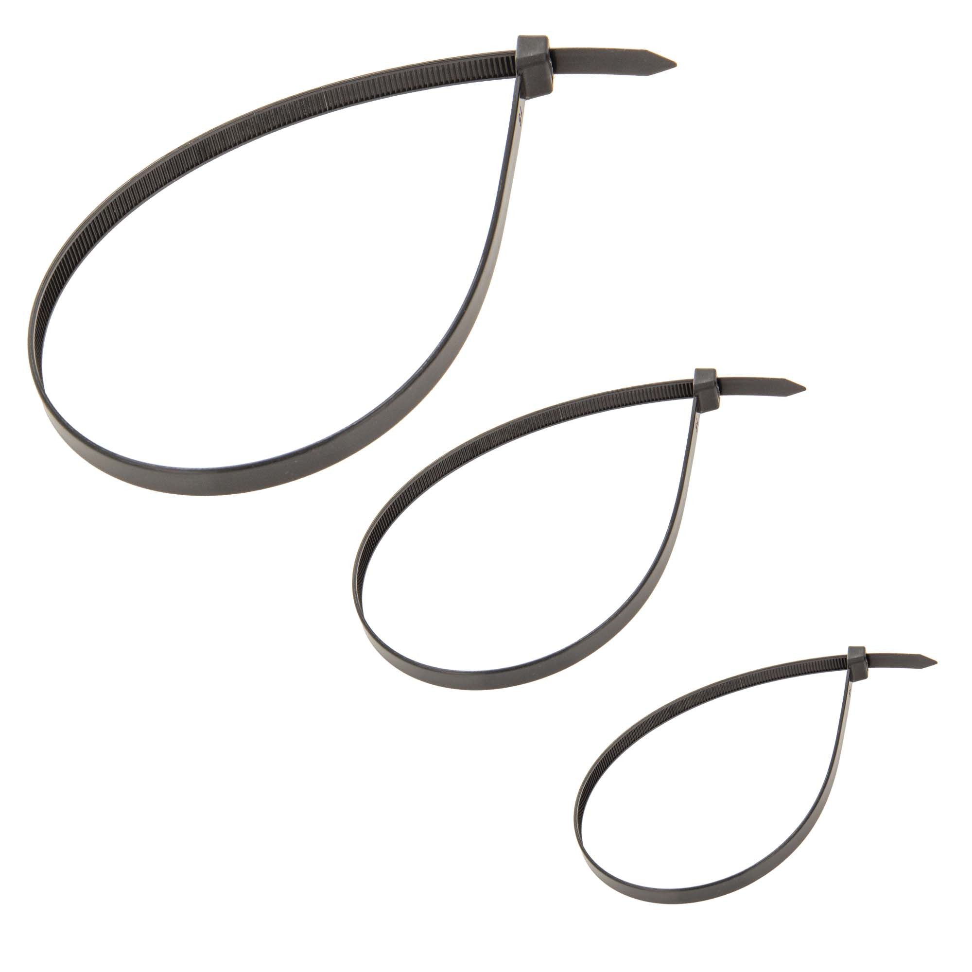 tecuro Kabelbinder Kabelbinder, Länge 100 - 920 mm, UV-witterungsbeständig, halogenfrei