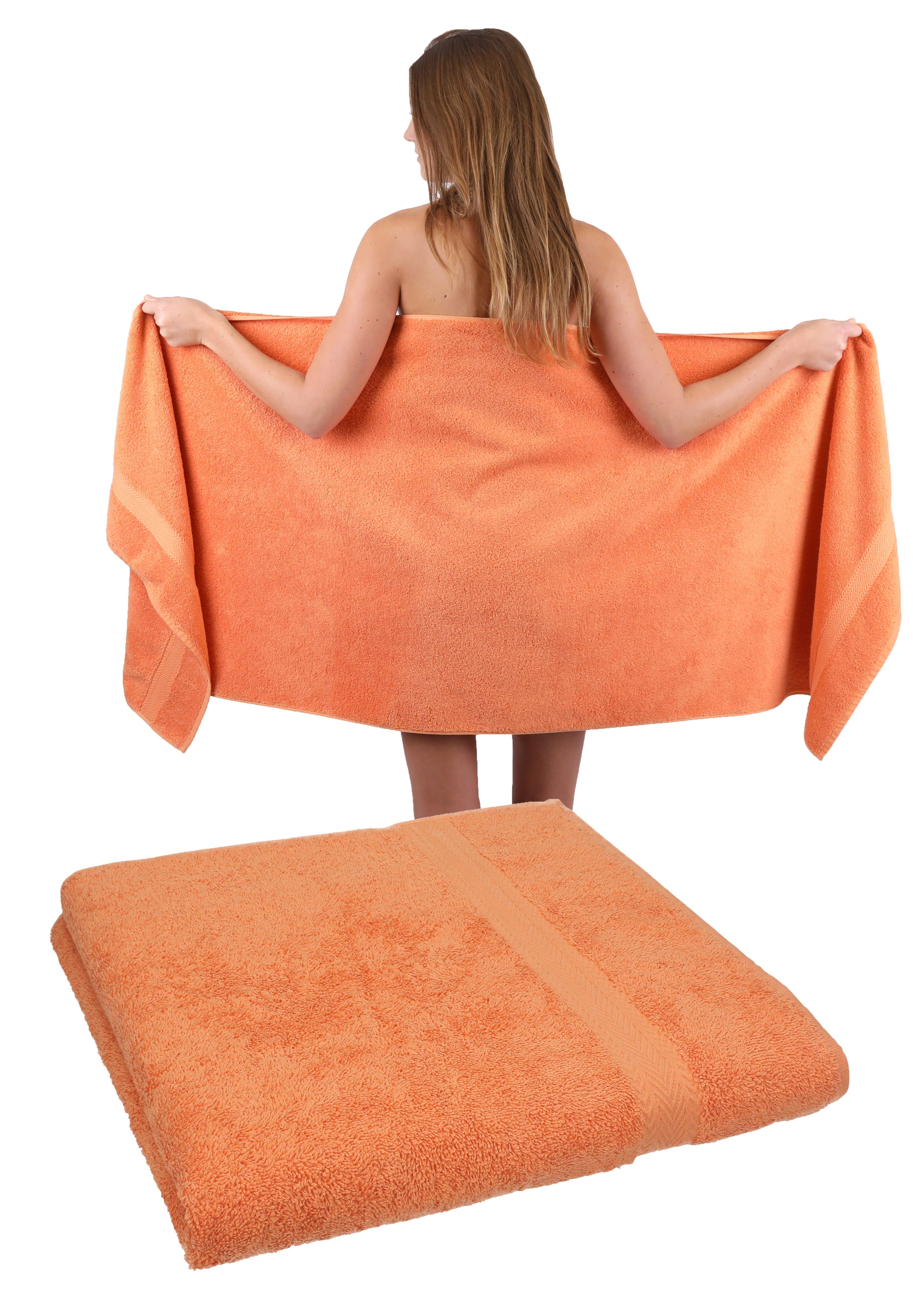 PREMIUM Saunahandtuch-Set 2-teiliges 200cm, 70 Saunatuch (2-St) x orange Betz 100% Baumwolle