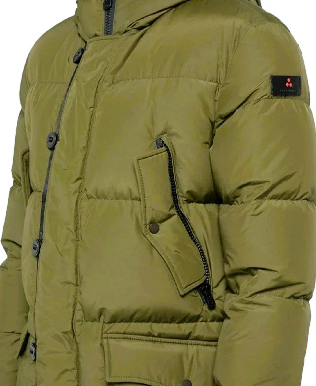 PEUTEREY Winterjacke Peuterey Herren Jacke, Peuterey HAMMOND Jackets, Winterfest, Grün in Unifarbe, mit Kapuze