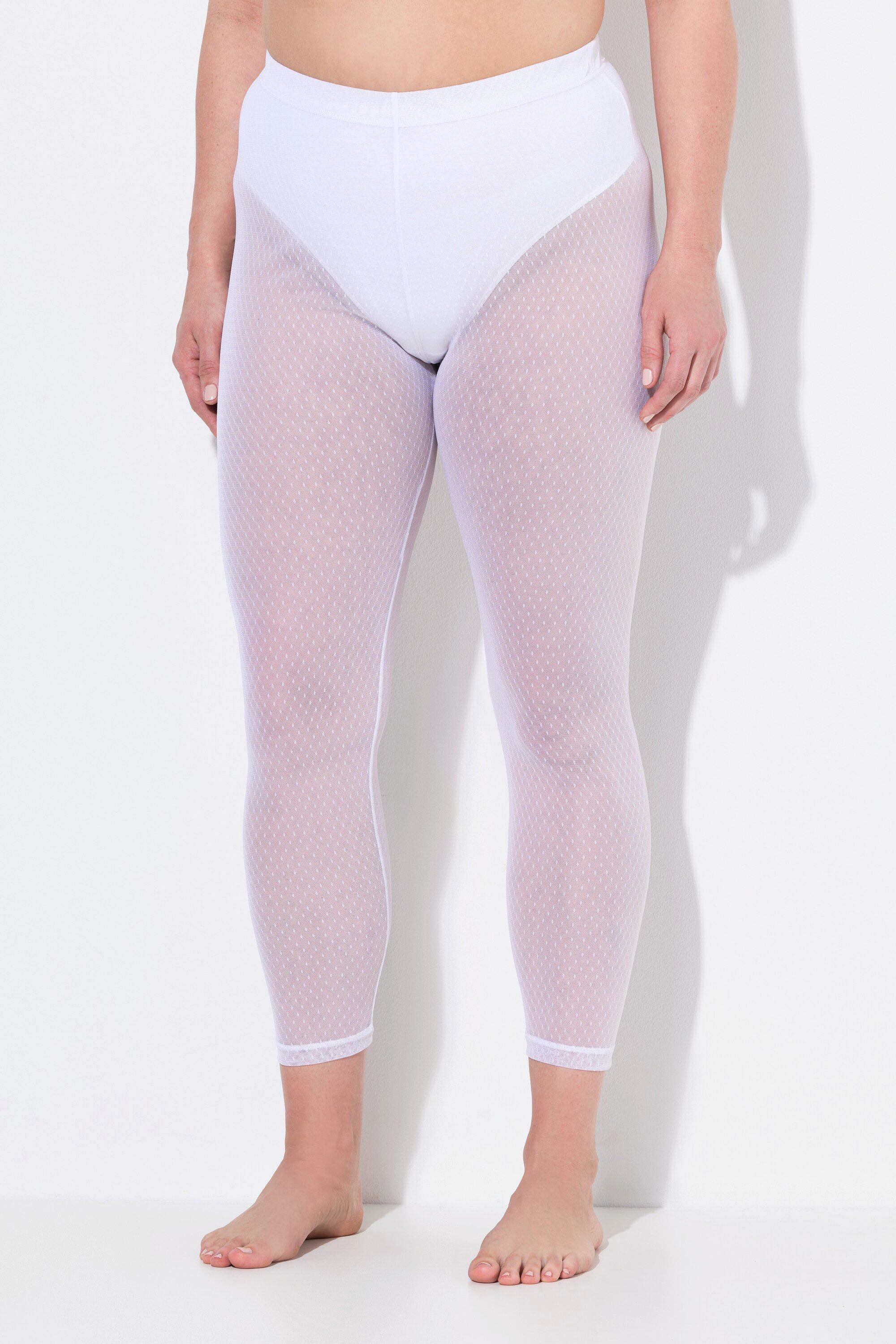 Ulla Popken Feinstrumpfhose Strumpf-Leggings Mesh knöchellang günstig online kaufen