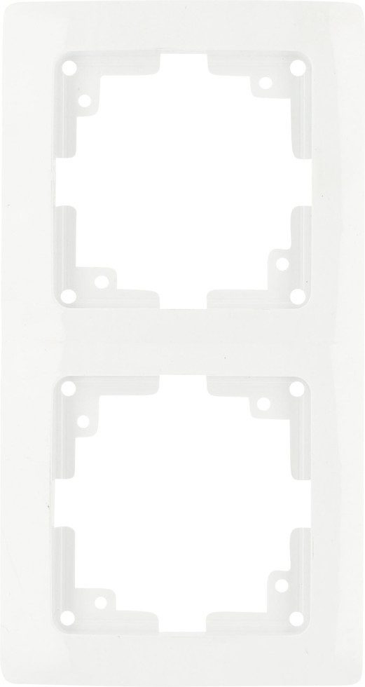 UNITEC Lichtschalter Unitec Abdeckrahmen Monaco 2-fach ultraweiß