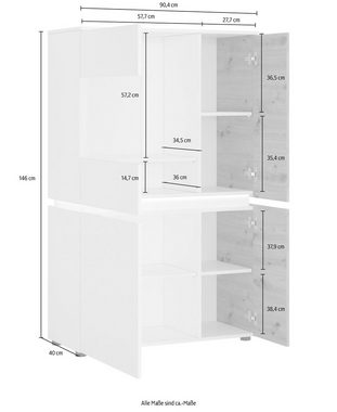 INOSIGN Vitrine Luci Höhe 146 cm