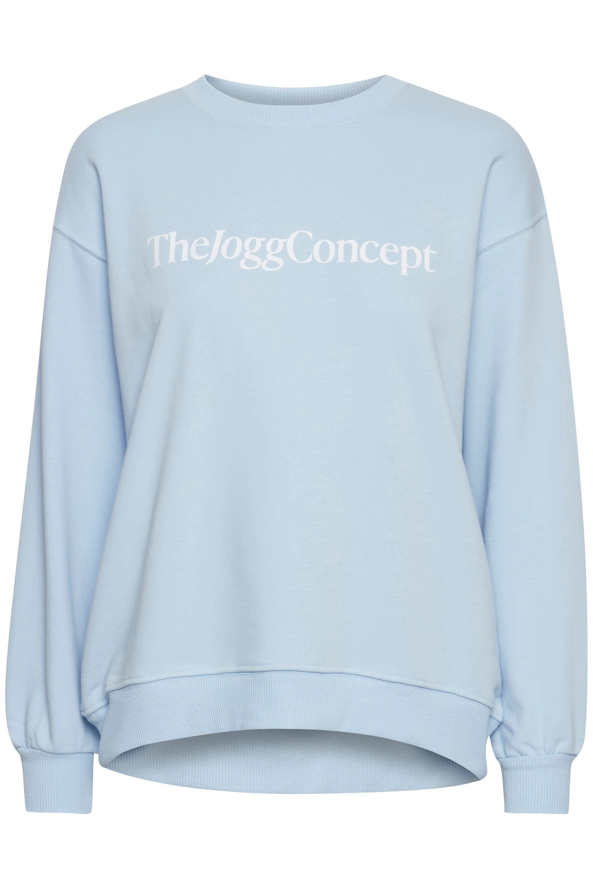 mit (144115) Logo-Print Blue 22800015 JCSAFINE Cashmere Sweater Sportlicher - SWEATSHIRT Sweatshirt TheJoggConcept.