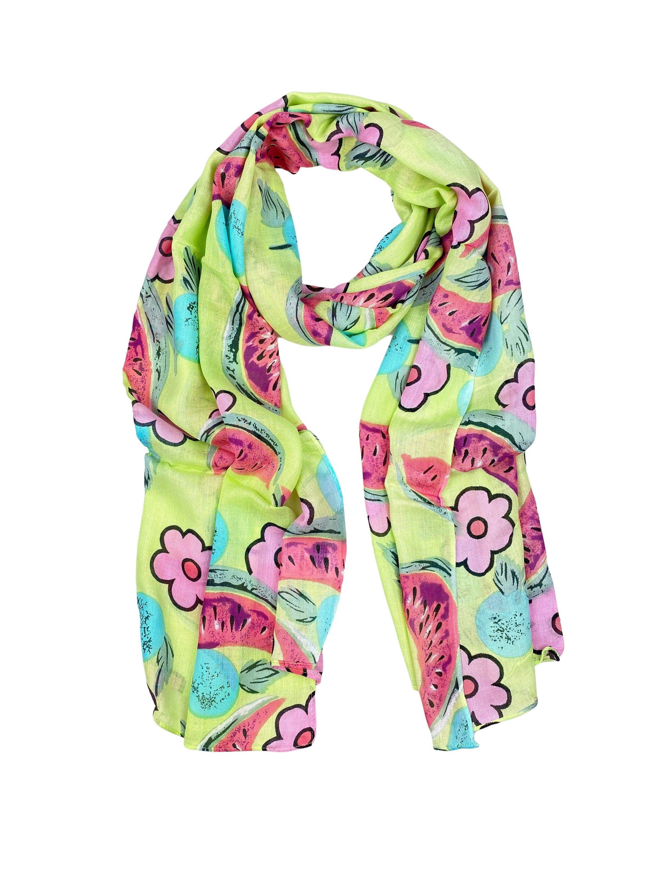 COLLEZIONE ALESSANDRO Modeschal Melone, (1-St), in kräftigem grün