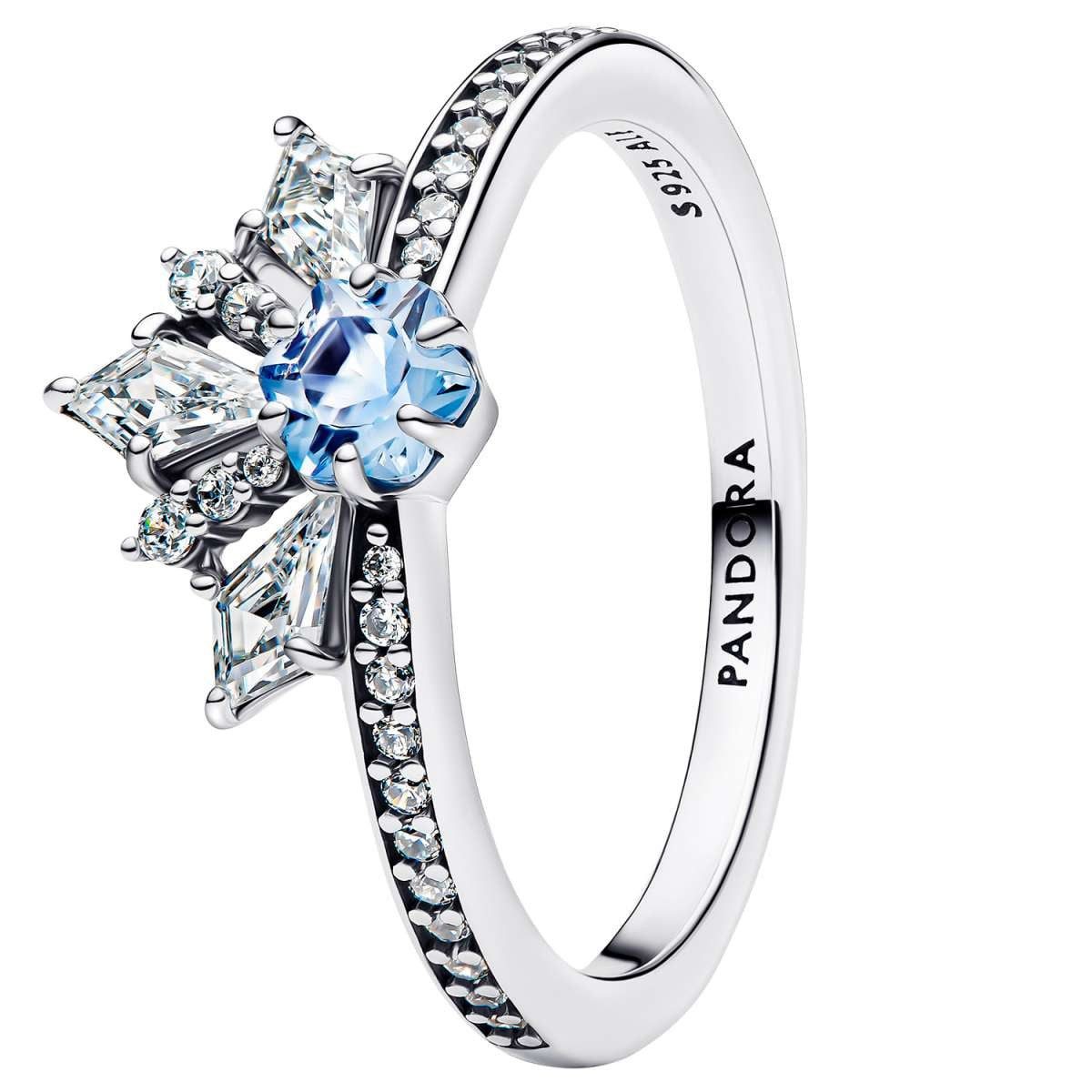 Pandora Silberring 194134C01, Damenring Disney Frozen Königin Elsa Tiara Silber