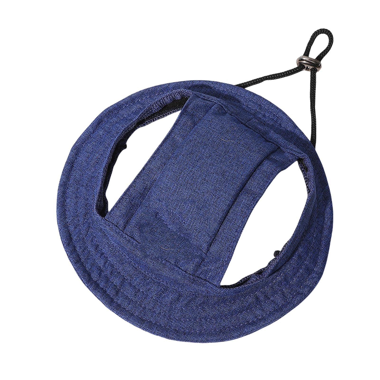 Srvillg Baseball Cap Verstellbarer Sonnenhut für Hunde mit Ohrenöffnungen und Sonnenschutz. Outdoor-Wanderhut, geeignet für kleine, mittelgroße und große Hunde.