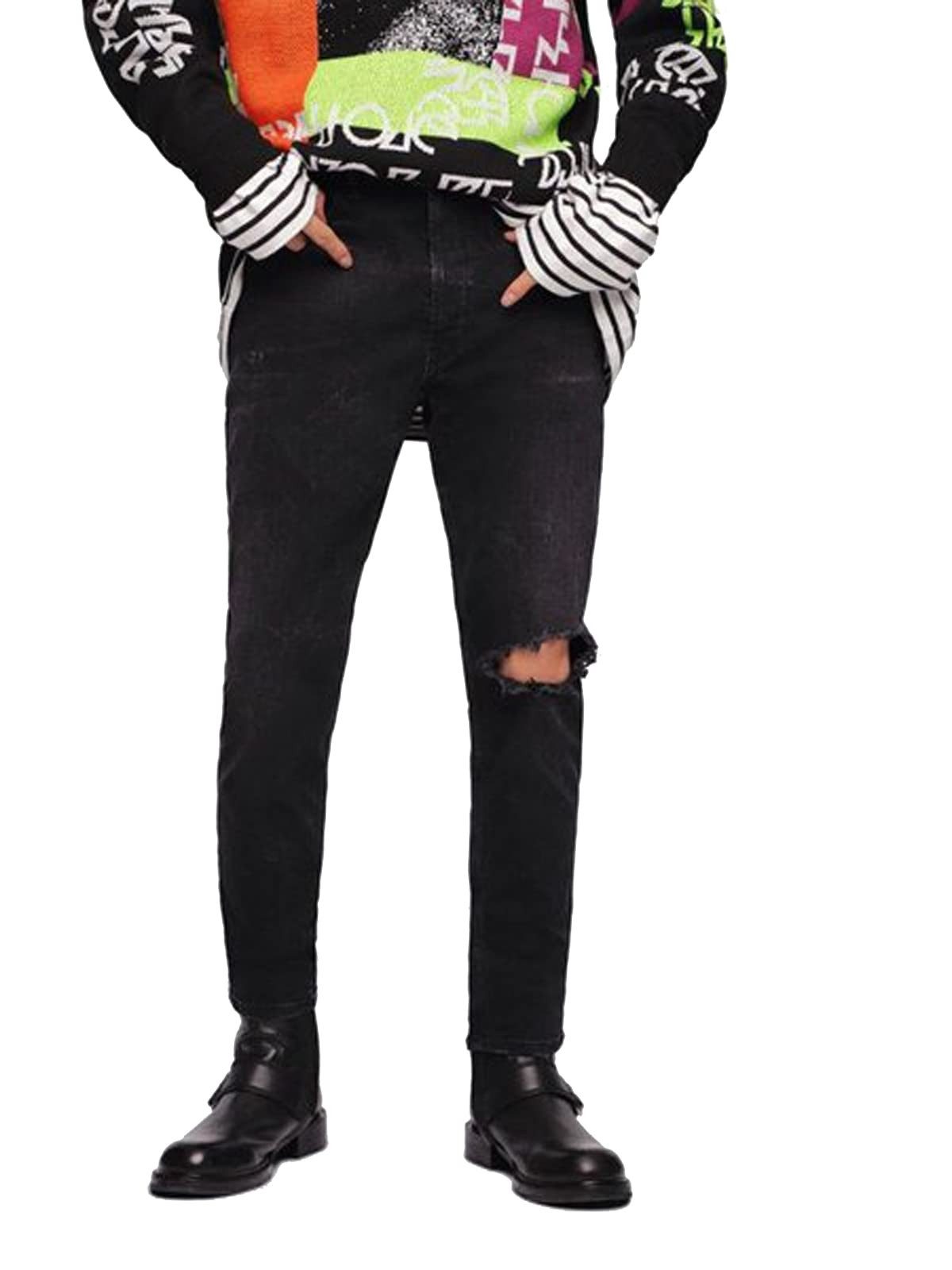 Diesel Regular-fit-Jeans Diesel Eetar 069DV Herren Jeans Hose Karottenjeans günstig online kaufen