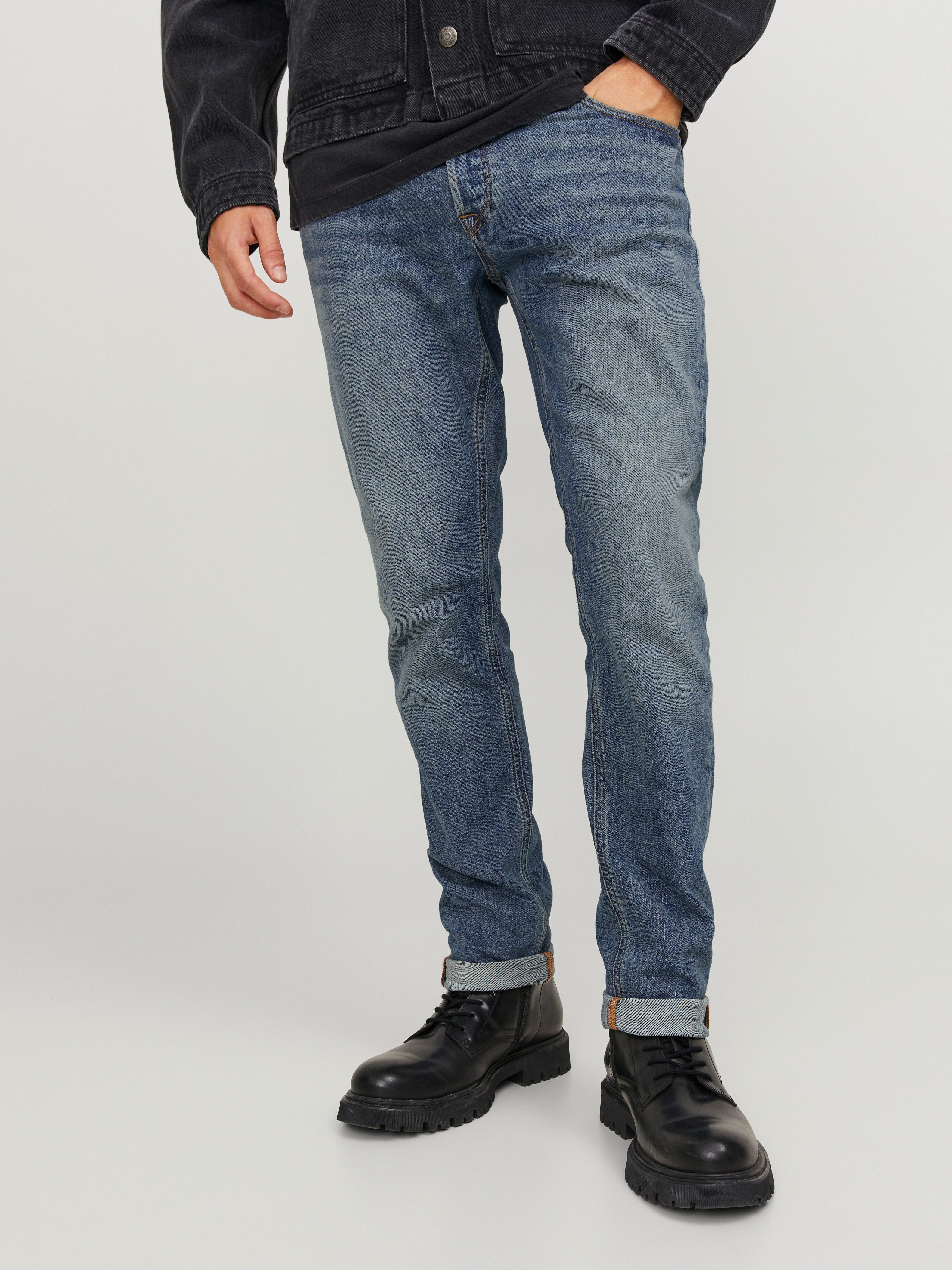 Jack & Jones Slim-fit-Jeans JJIGLENN JJCOLE AM 171 SN