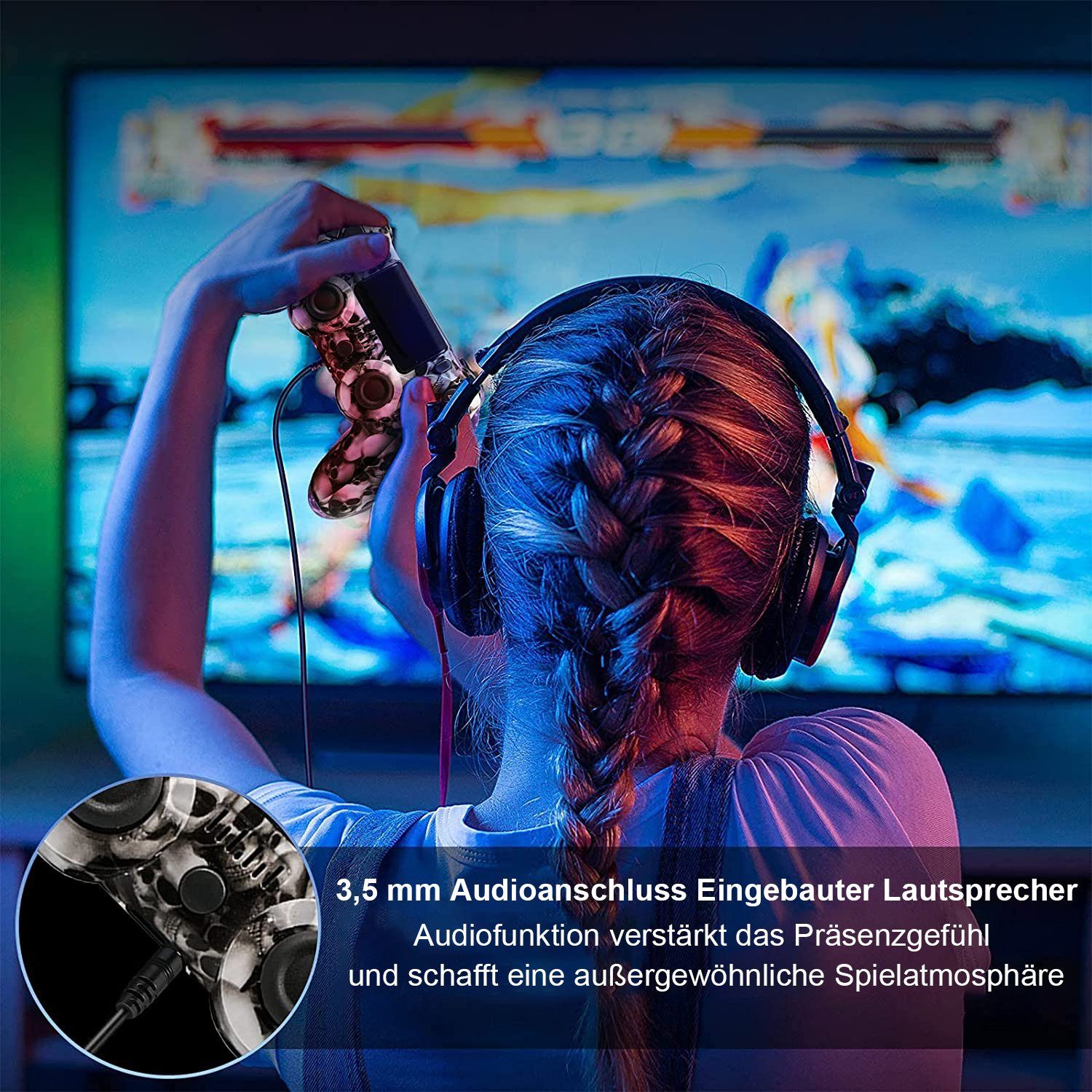 5. Bild von Vaxiuja »Gamepad für PS4, Wireless Game Controller, Bluetooth Verbindung« Gamepad