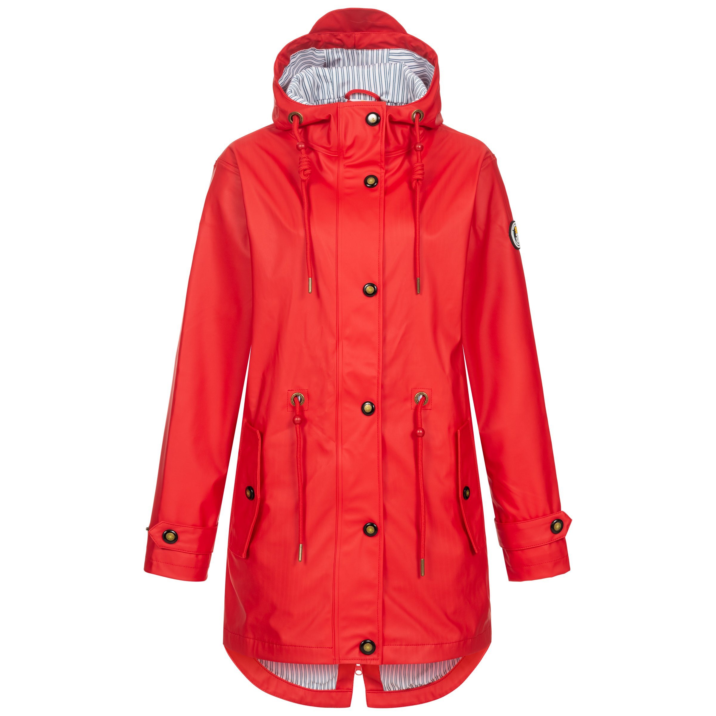 UNI erhältlich in auch Größen Regenjacke WOMEN Active Friesennerz PEAK rot DEPROC Großen LOVE