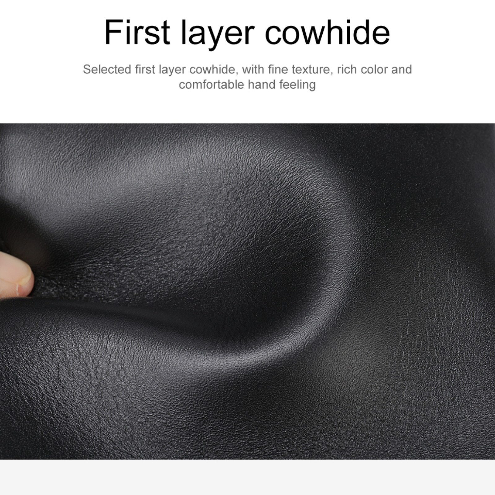 YUBRO-STUDIO Clutch Herren Leder Clutch Tasche Schwarz Wristlet Geldbörse Taschen