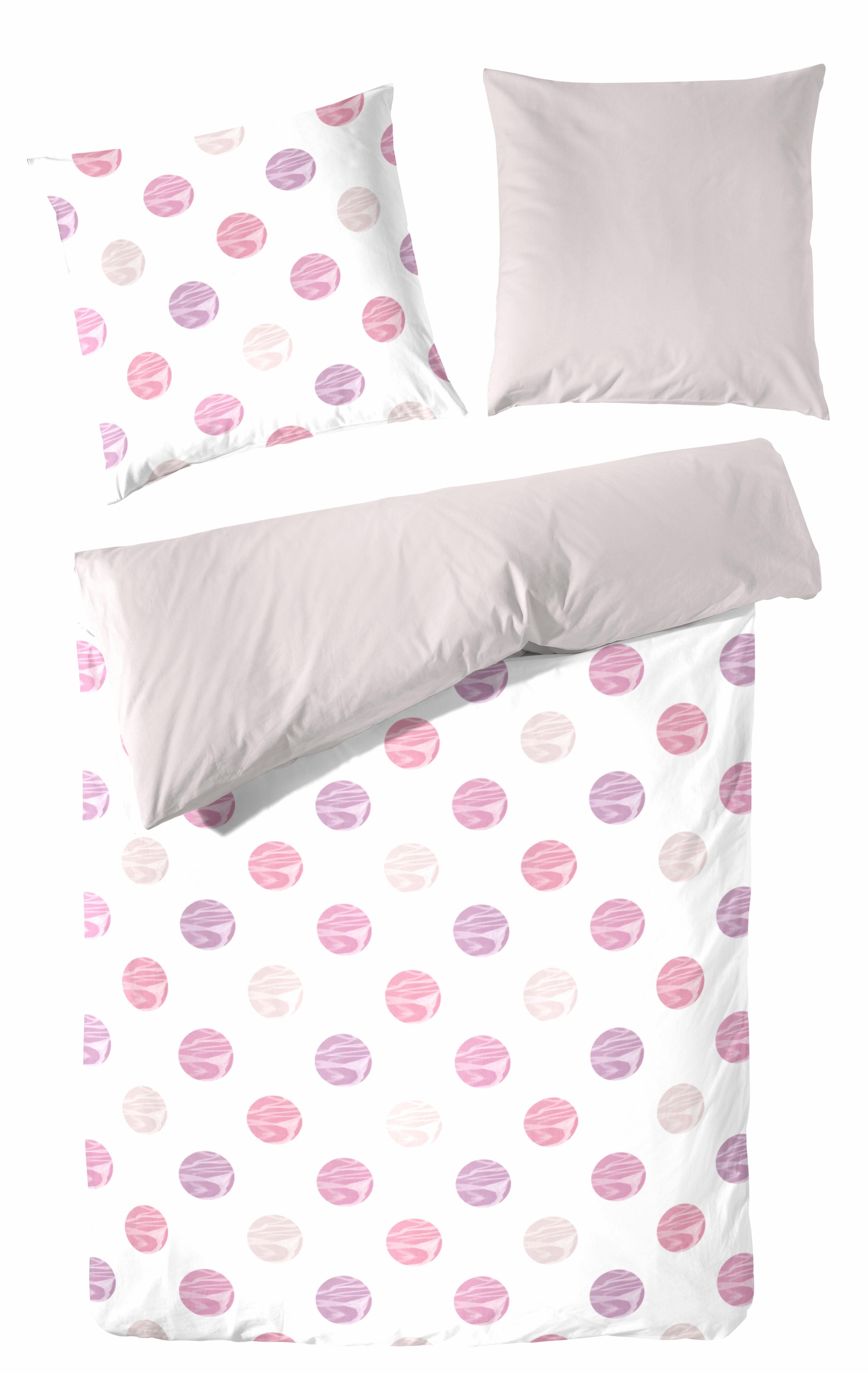 Primera Wendebettwäsche Nalia, Seersucker, 2 teilig, mit Kreisen