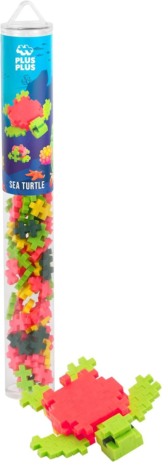 PLUS-PLUS Plus Plus - 100 Kreativ Bausteine Meeresschildkröte Spielbausteine, (100 St)