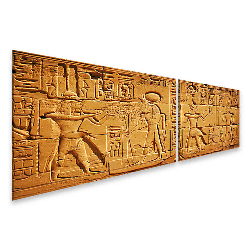 islandburner Leinwandbild Luxor Schrift Bilder