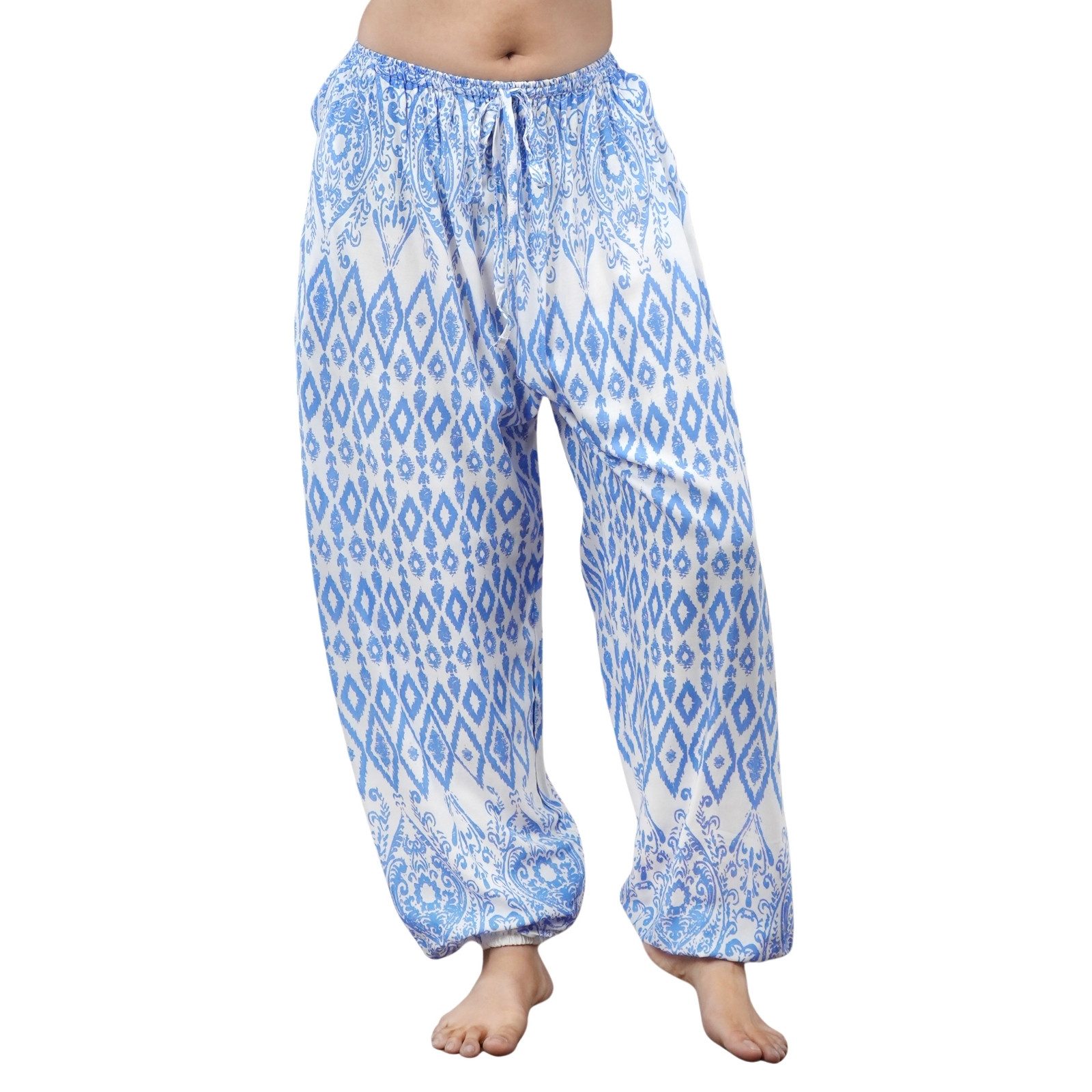 Haremshose Loosefit Muckhose aus 100% Viskose Haremshose Jogger im Lao Tribe Stil