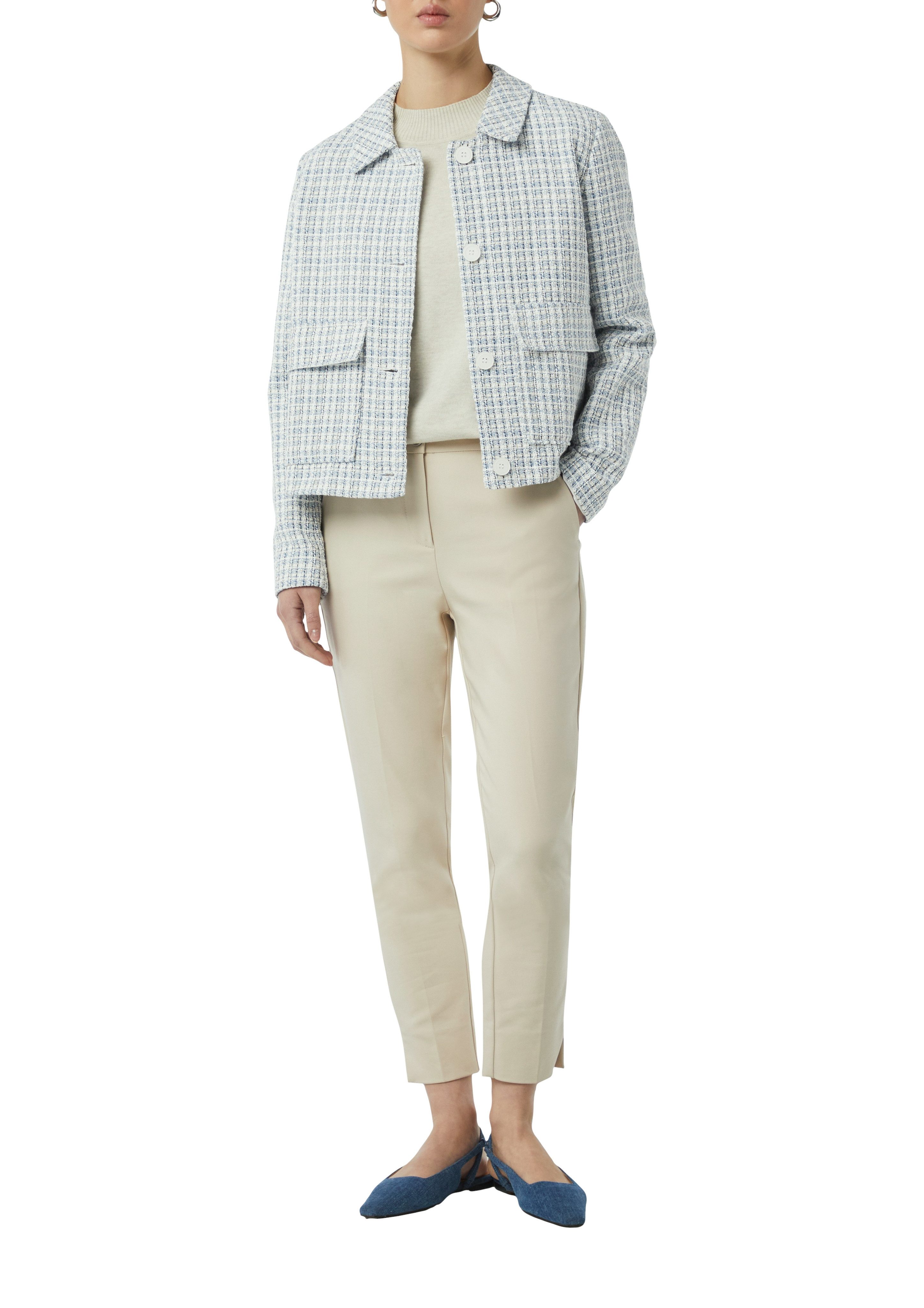 comma Kurzjacke aus Tweed, in verkürzter Form günstig online kaufen