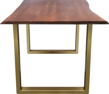 SIT Esstisch Tops&Tables, mit elegantem goldfarbenem Gestell