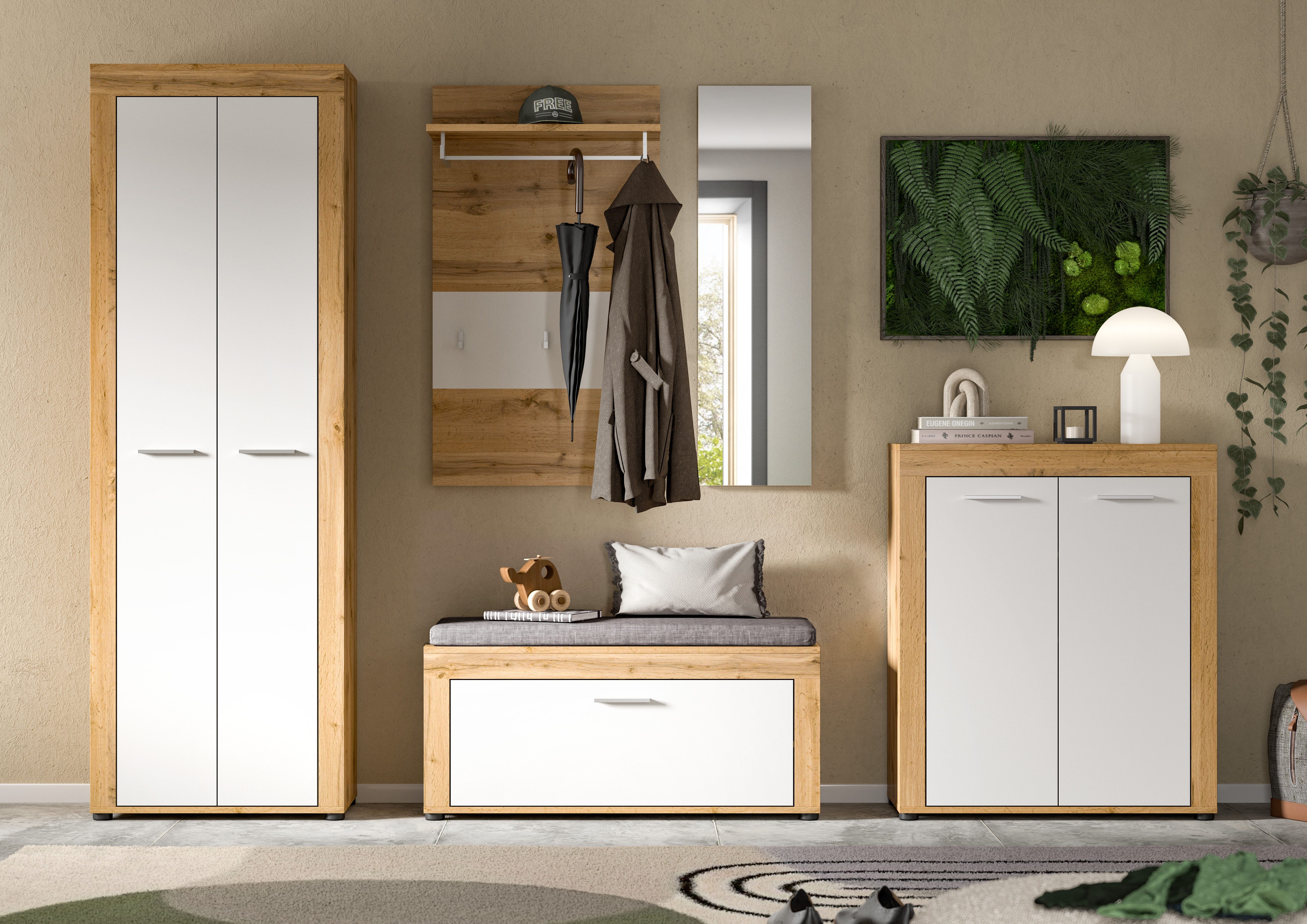 INOSIGN Garderoben-Set Aosta, (Set, 6-St), Aosta, Höhe 191 cm, Garderobenset, Flur, Diele