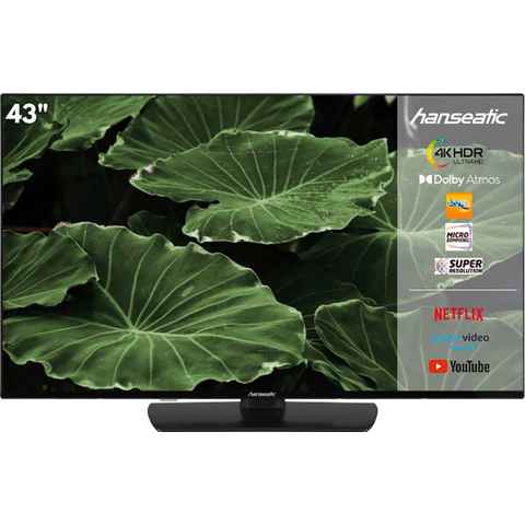 Hanseatic 43U800UDS LED-Fernseher (108 cm/43 Zoll, 4K Ultra HD, Android TV, Smart-TV)