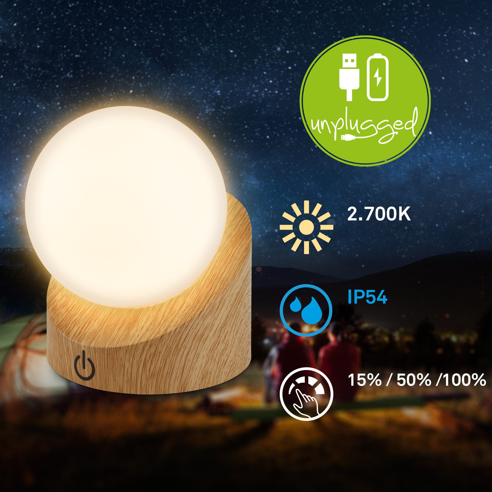 Briloner Leuchten Tischleuchte LED Tischlampe Kunderzimmer günstig online kaufen