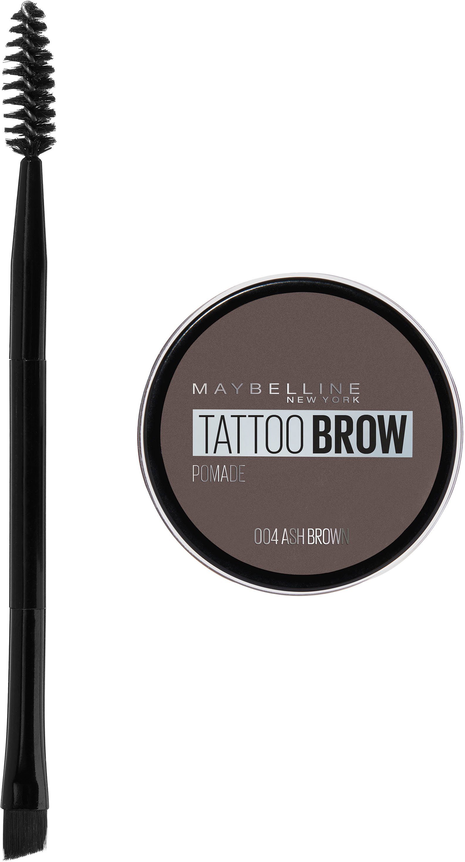 MAYBELLINE NEW YORK Augenbrauen-Gel Tattoo Brow Pomade Pot, mit hochpigmentierter Formel
