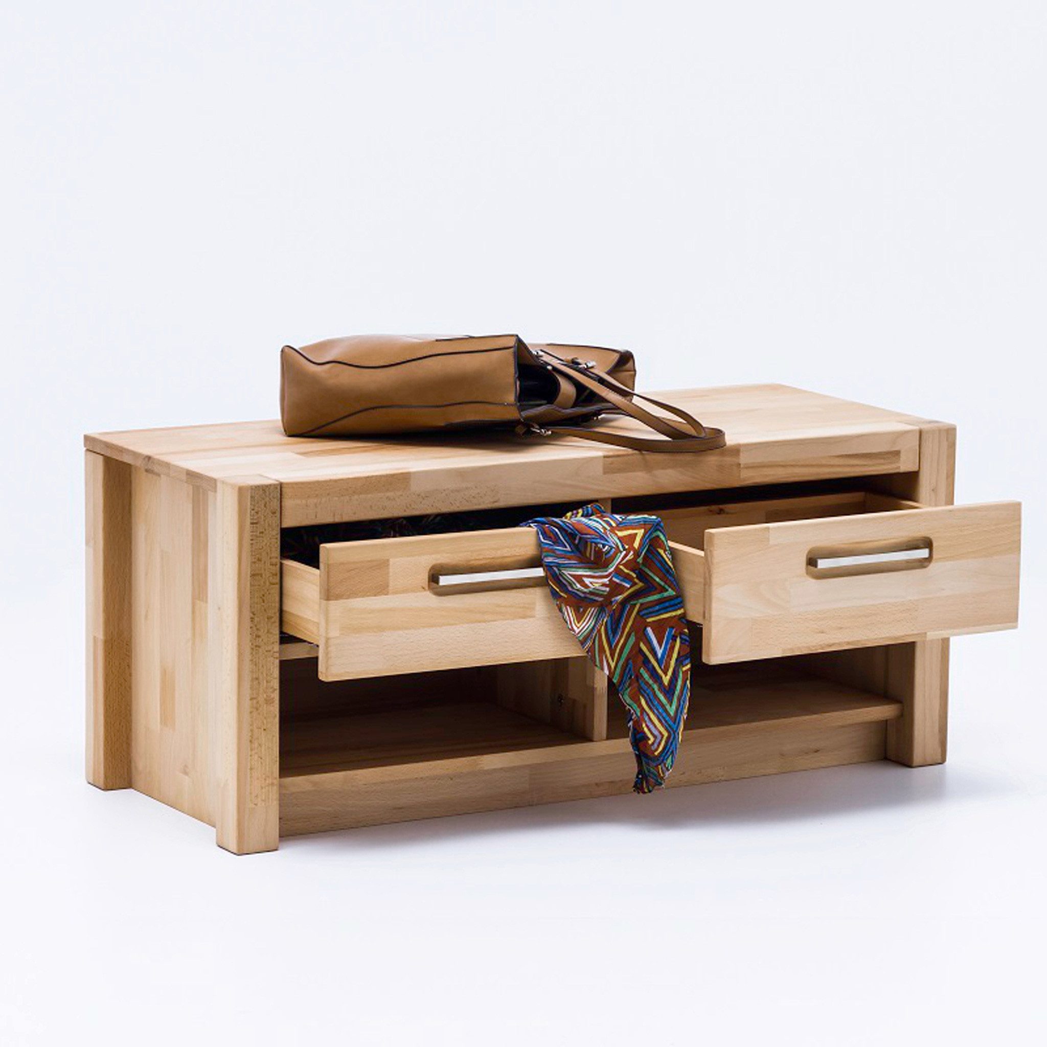 MCA furniture Garderoben-Set H Garderobenset Fenja Kernbuche massiv geölt, (4-St)