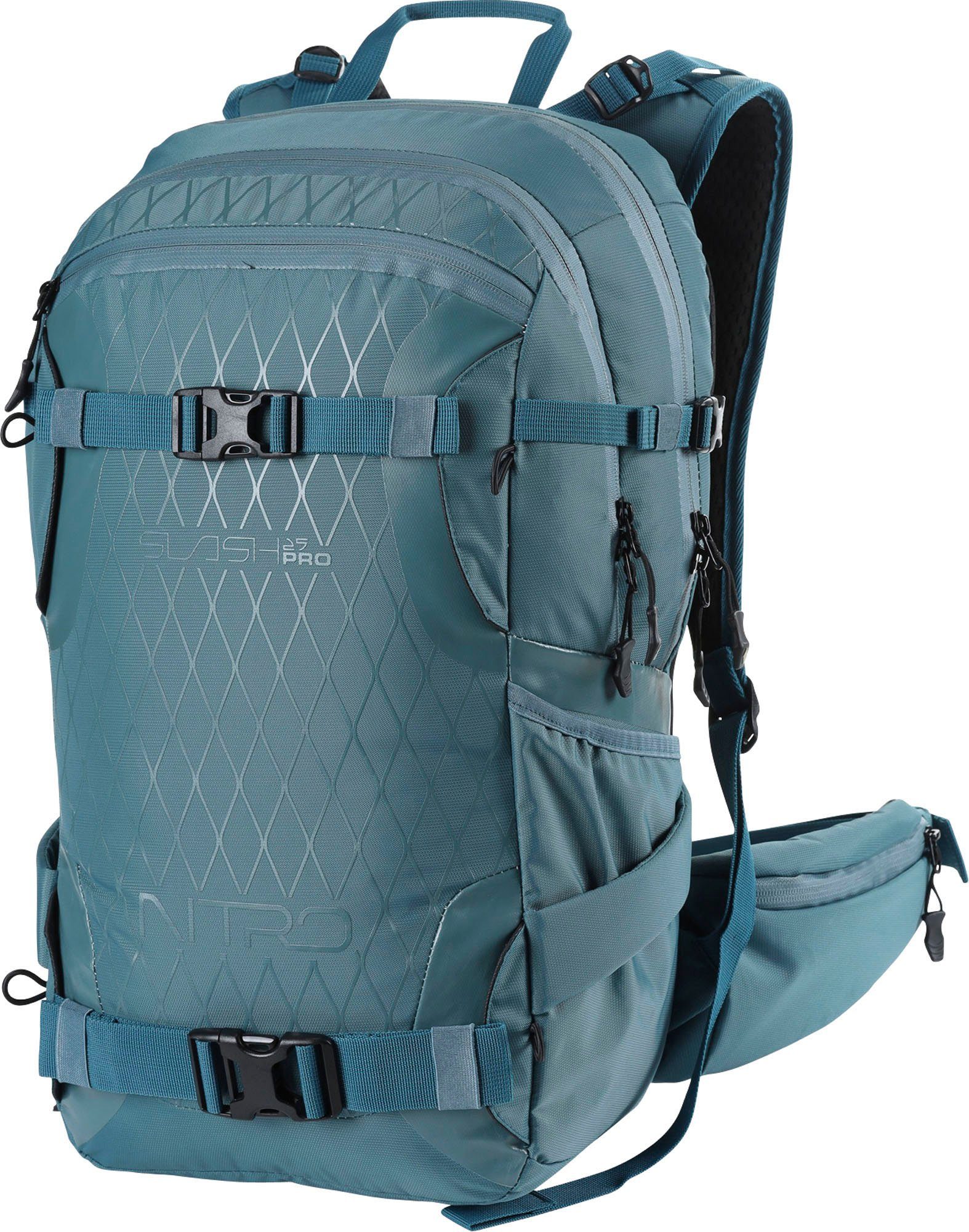 NITRO Freizeitrucksack Slash 25 Pro, Snowboardrucksack, Wanderucksack, Freizeitrucksack, Skatepack Arctic