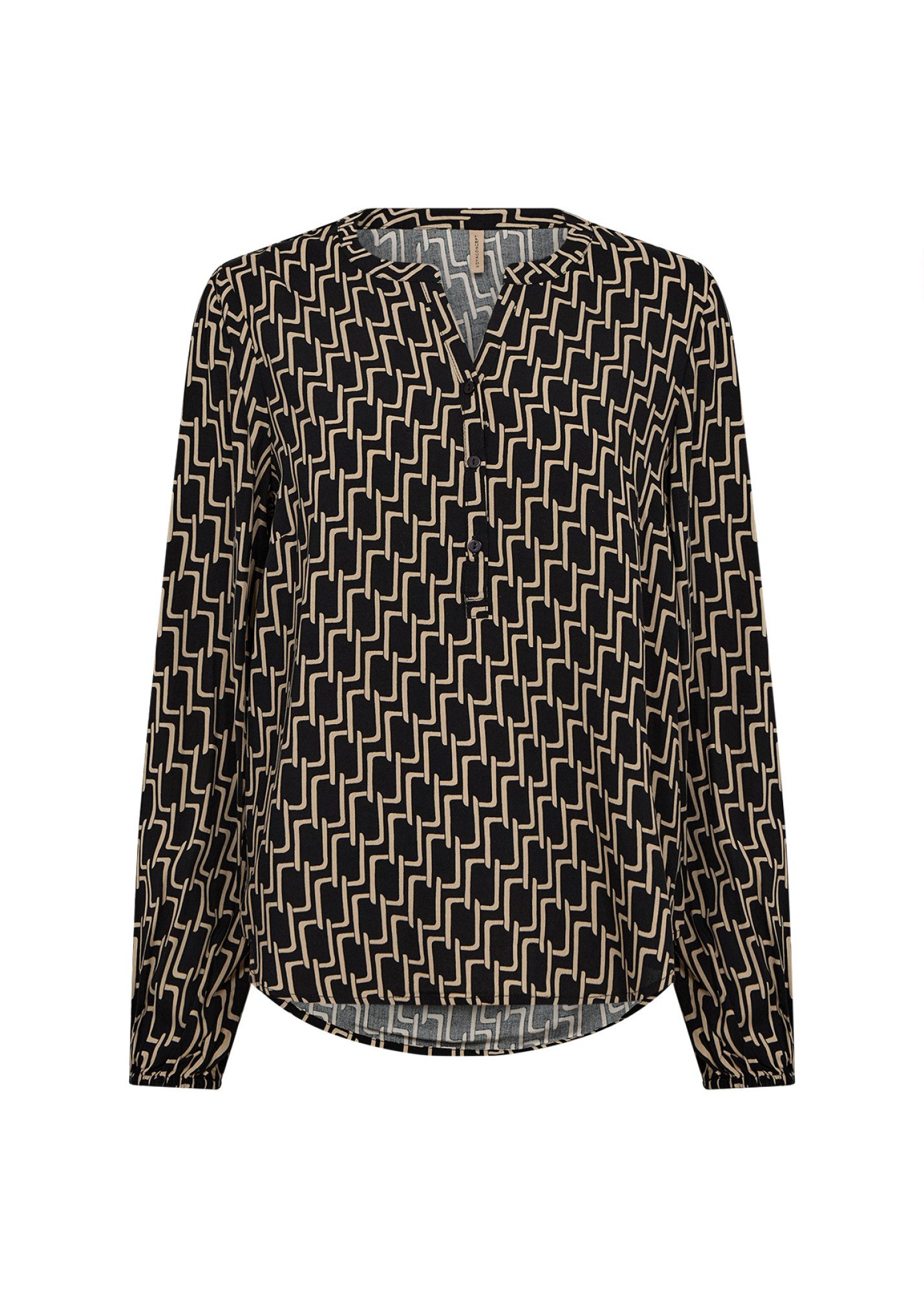 soyaconcept Shirtbluse SC-VARLA 4 aus Viskose, normale Passform, mit V-Ausschnitt