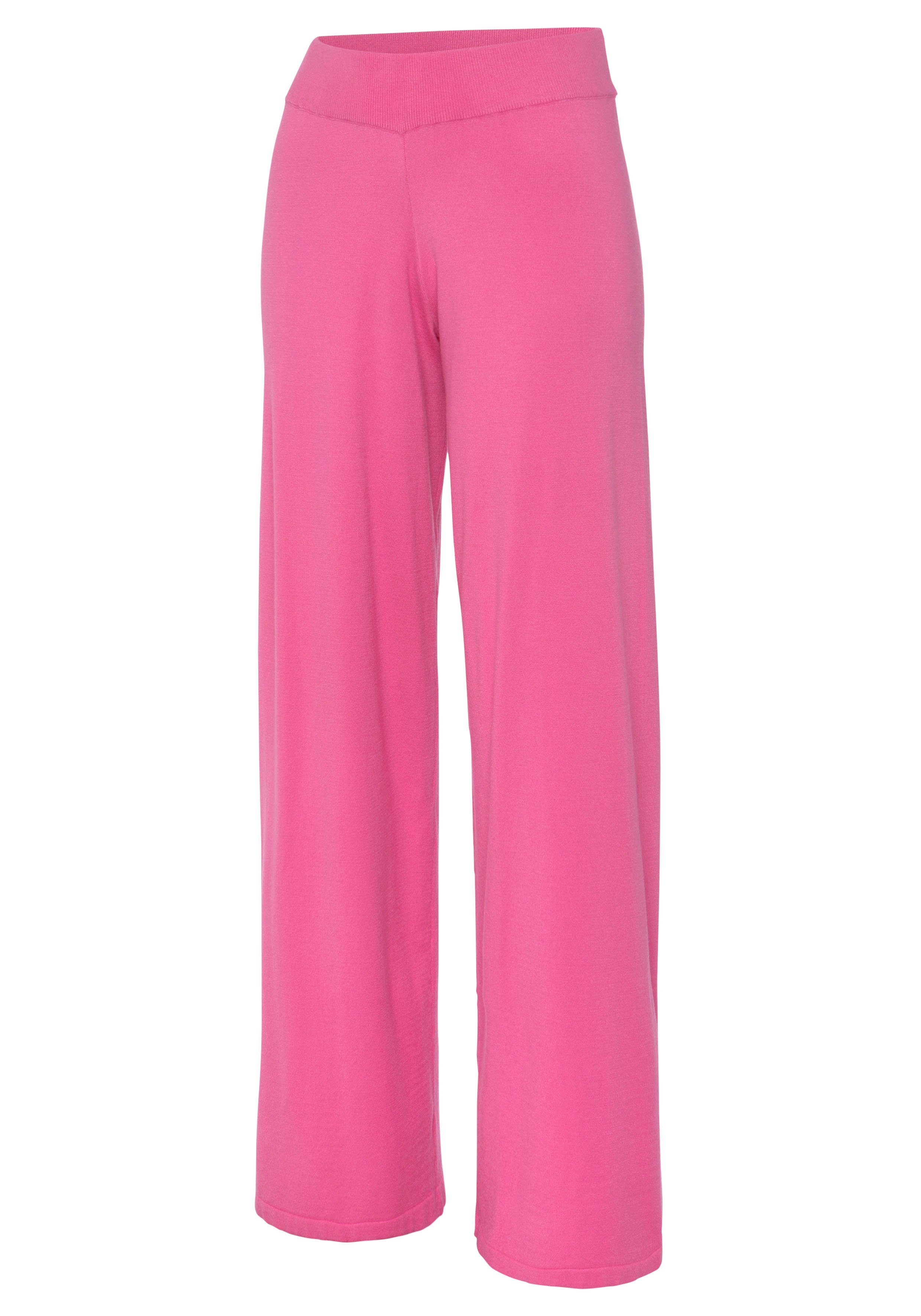 LASCANA Strickhose mit weitem Bein, Loungewear