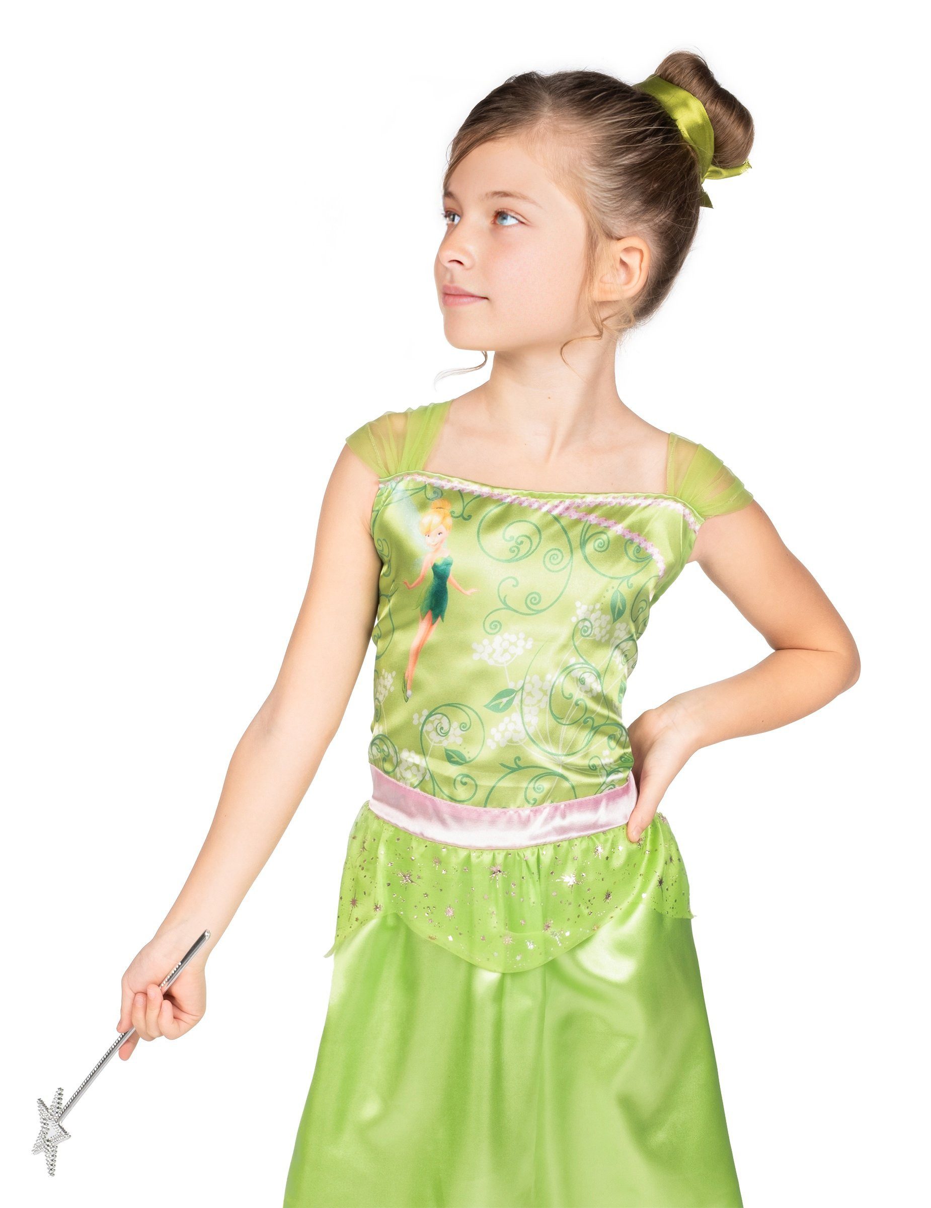 Disguise Kostüm Tinkerbell Basic Kostüm Disney für Mädchen Grün