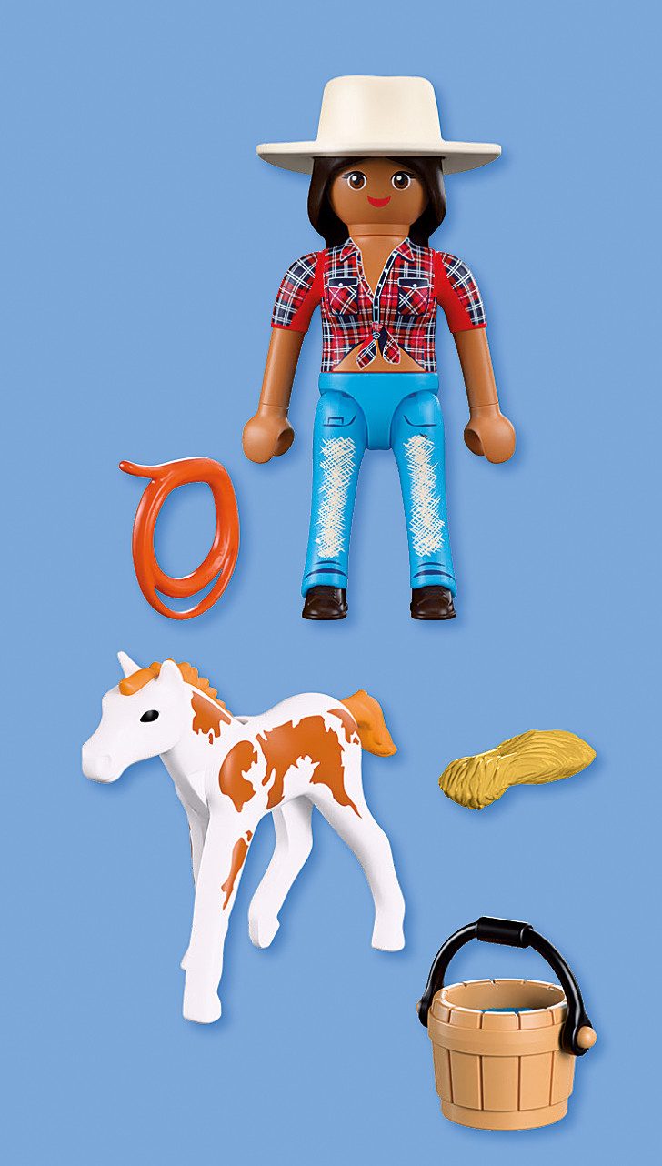 Playmobil® DuoPack Reiterin mit Fohlen (72026), I Love Horses Konstruktions-Spielset, (7 St) – Bild 4 von 5