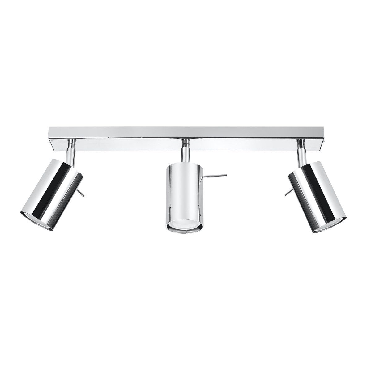 SOLLUX lighting Deckenleuchte Deckenleuchte Ring 3 Chrom, Nicht enthalten