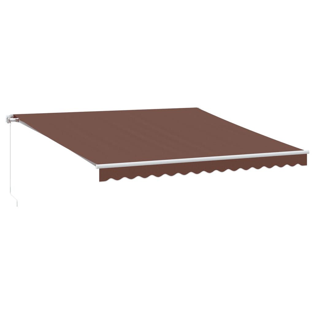 vidaXL Markise Markise Manuell Braun 400x350 günstig online kaufen
