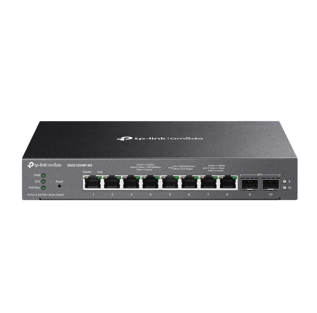 tp-link SG2210XMP-M2 Neu Omada 8-Port 2.5GBASE-T and 2-Por Netzwerk-Switch