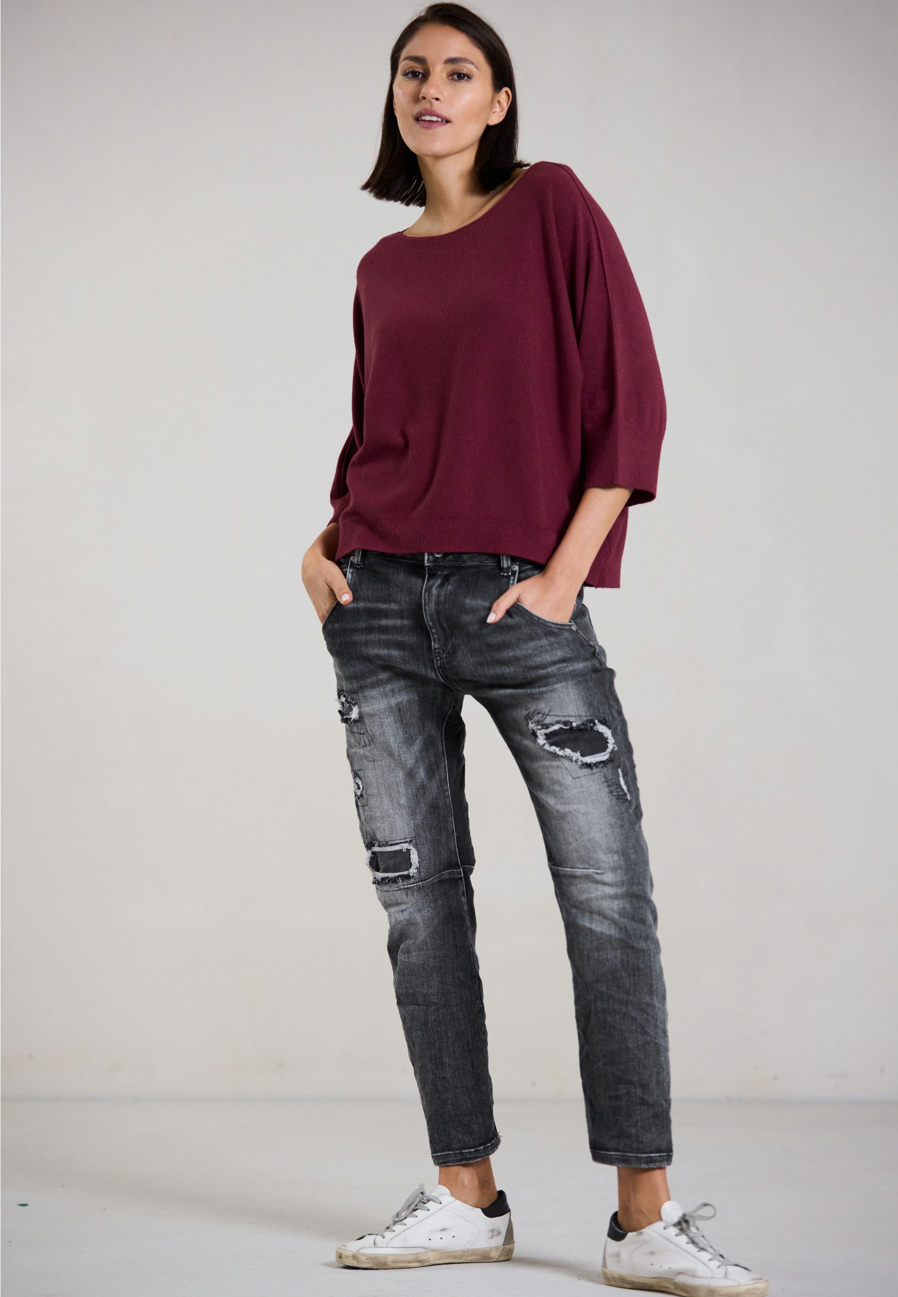 Andijamo-Fashion Strickpullover SOFT FLOW Weiter Strickpullover mit fließen günstig online kaufen