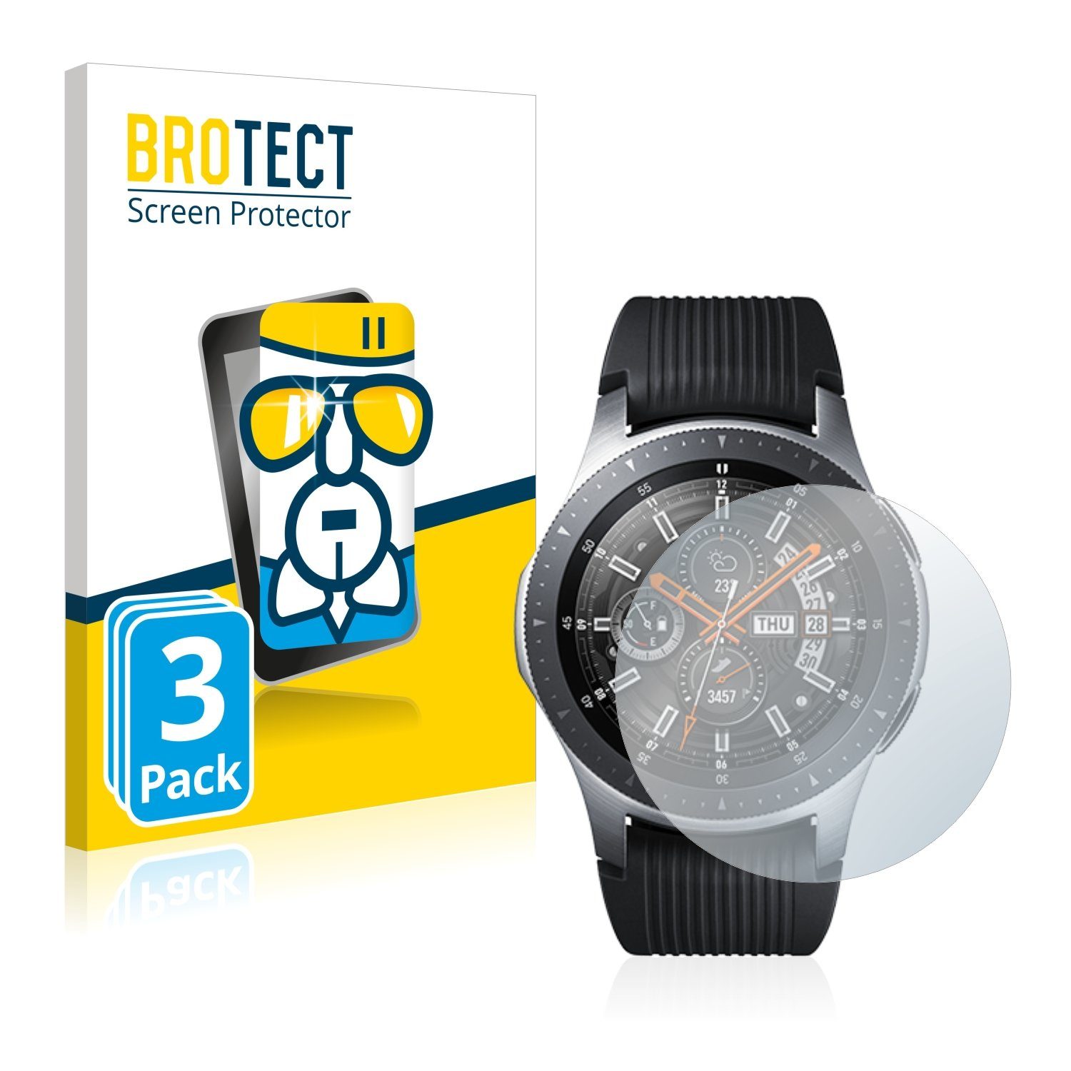 BROTECT Schutzfolie »Panzerglasfolie für Samsung Galaxy Watch (46 mm)«, (3  Stück), Schutzglas Glasfolie klar online kaufen | OTTO