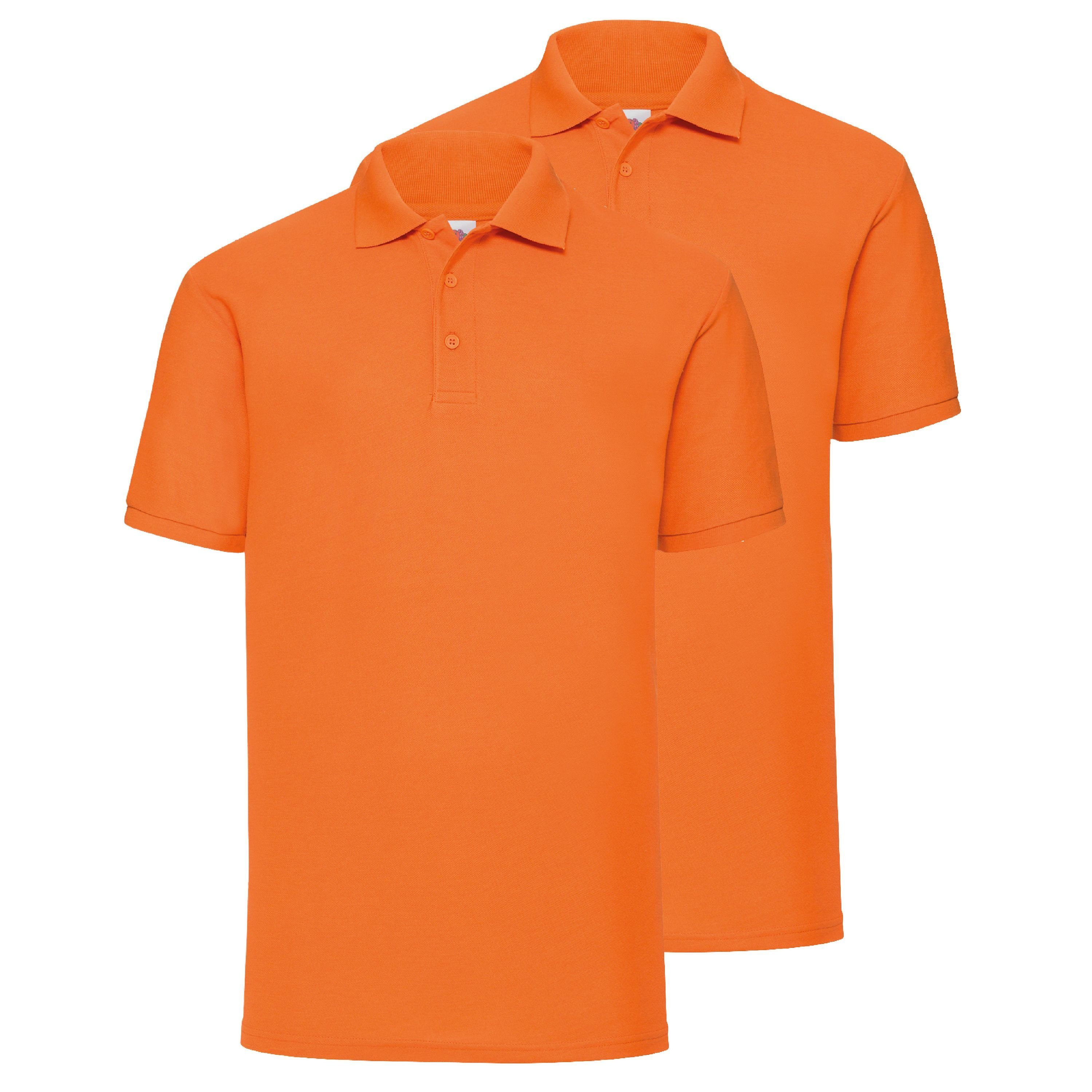 Fruit of the Loom Poloshirt 65/35 Polo orange