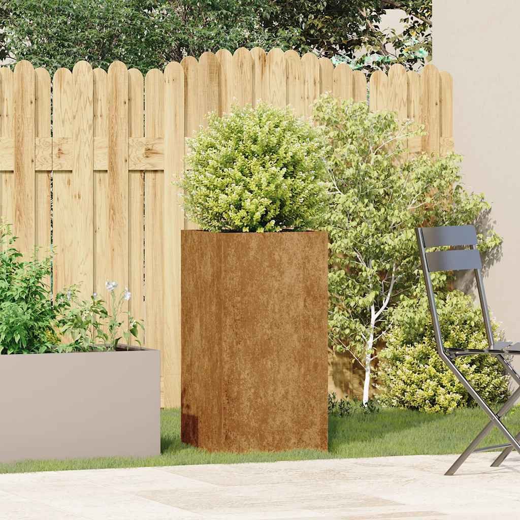 vidaXL Blumentopf Pflanzkübel Rostig 40x40x80 cm günstig online kaufen