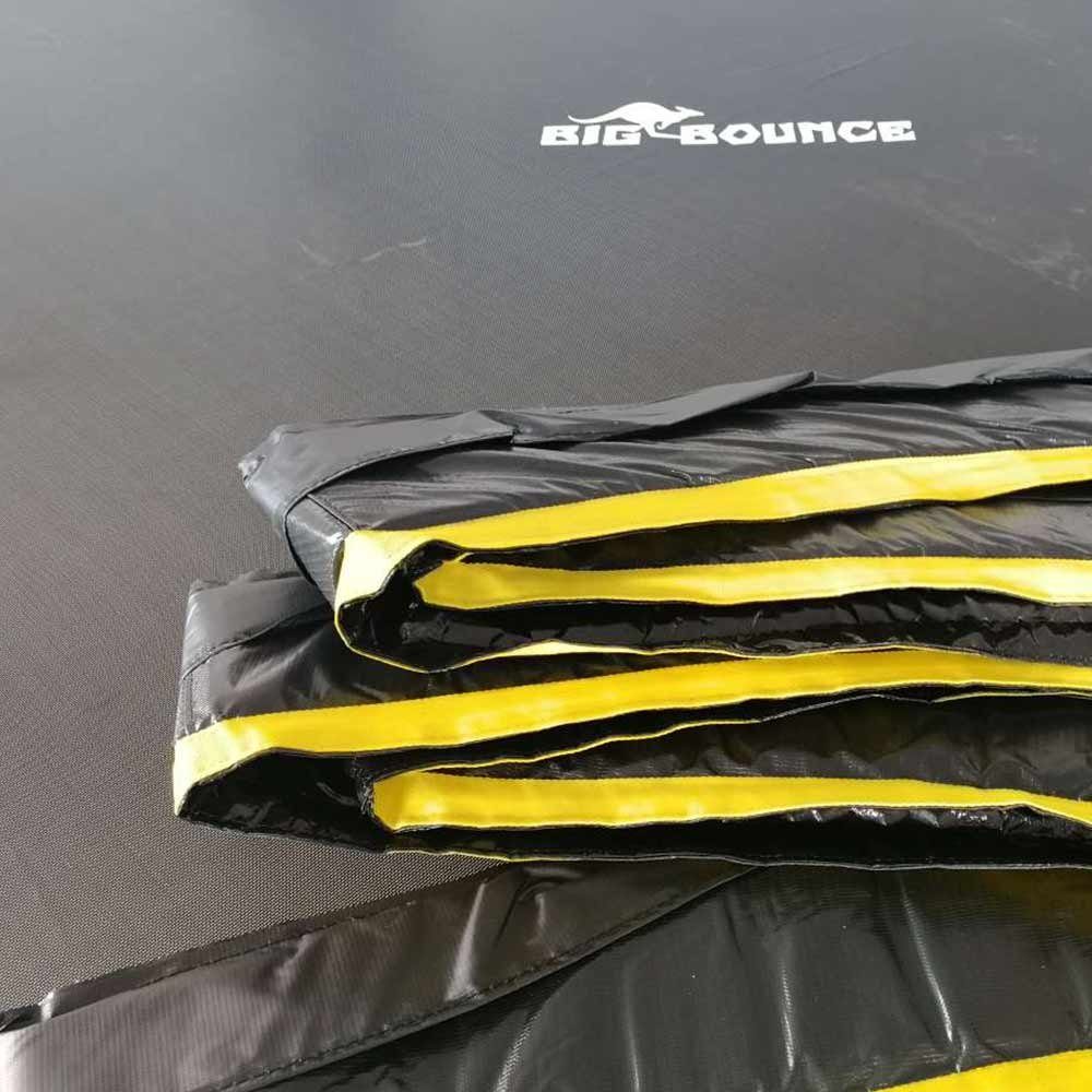 Forca Gartentrampolin BIG BOUNCE Trampolin 12ft 3,66 m 366 cm PROFI QUALITÄT, Ø 366,00 cm, Schutzrand schwarz