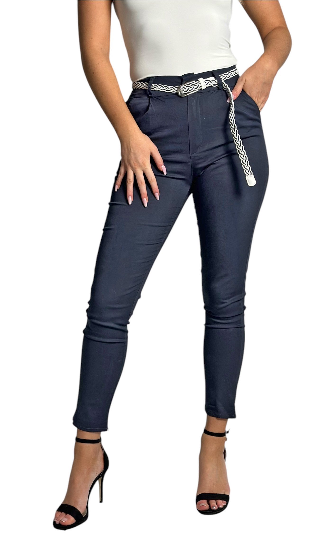Mississhop Chinohose Damen Hose Baumwolle Hose günstig online kaufen