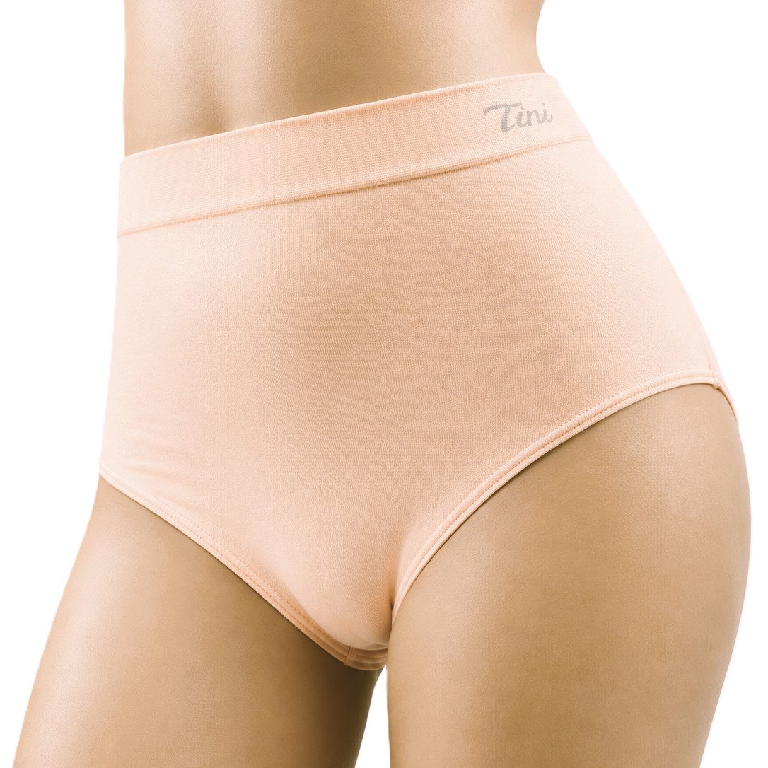 Dekker Taillenslip Damenslip "Tina" Seamless ohne Nähte super elastisch (Packung, 3er Pack) mit Logoschriftzug am Wäschebund