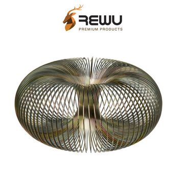 ReWu Spielschiene Metallspirale 2er Set ca. 6 cm Gold & Petrol