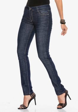 Cipo & Baxx Straight-Jeans in modischem Straight-Fit-Schnitt