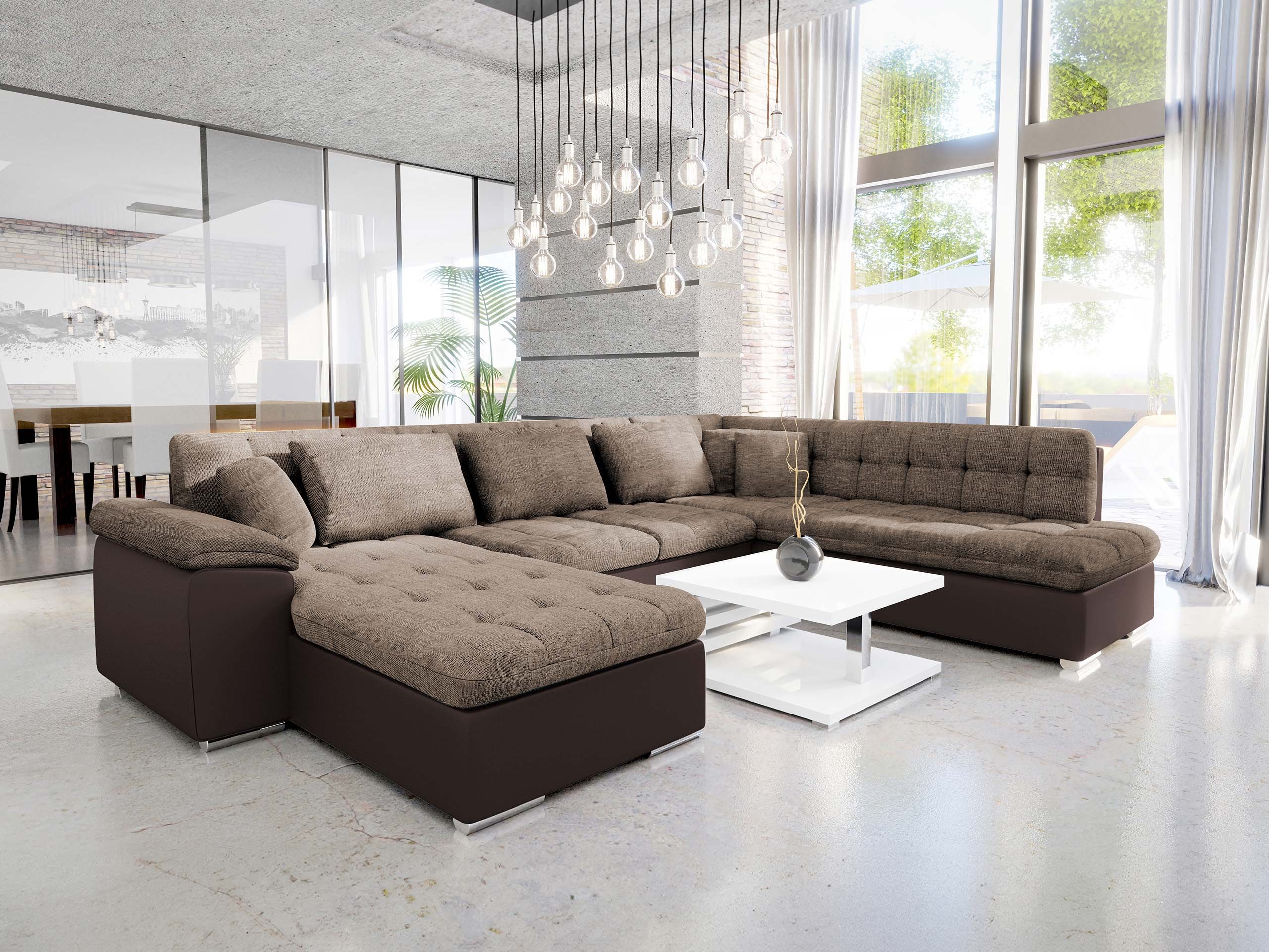 MIRJAN24 Wohnlandschaft Niko Bis, mit Bettkasten und Schlaffunktion, Kissen günstig online kaufen